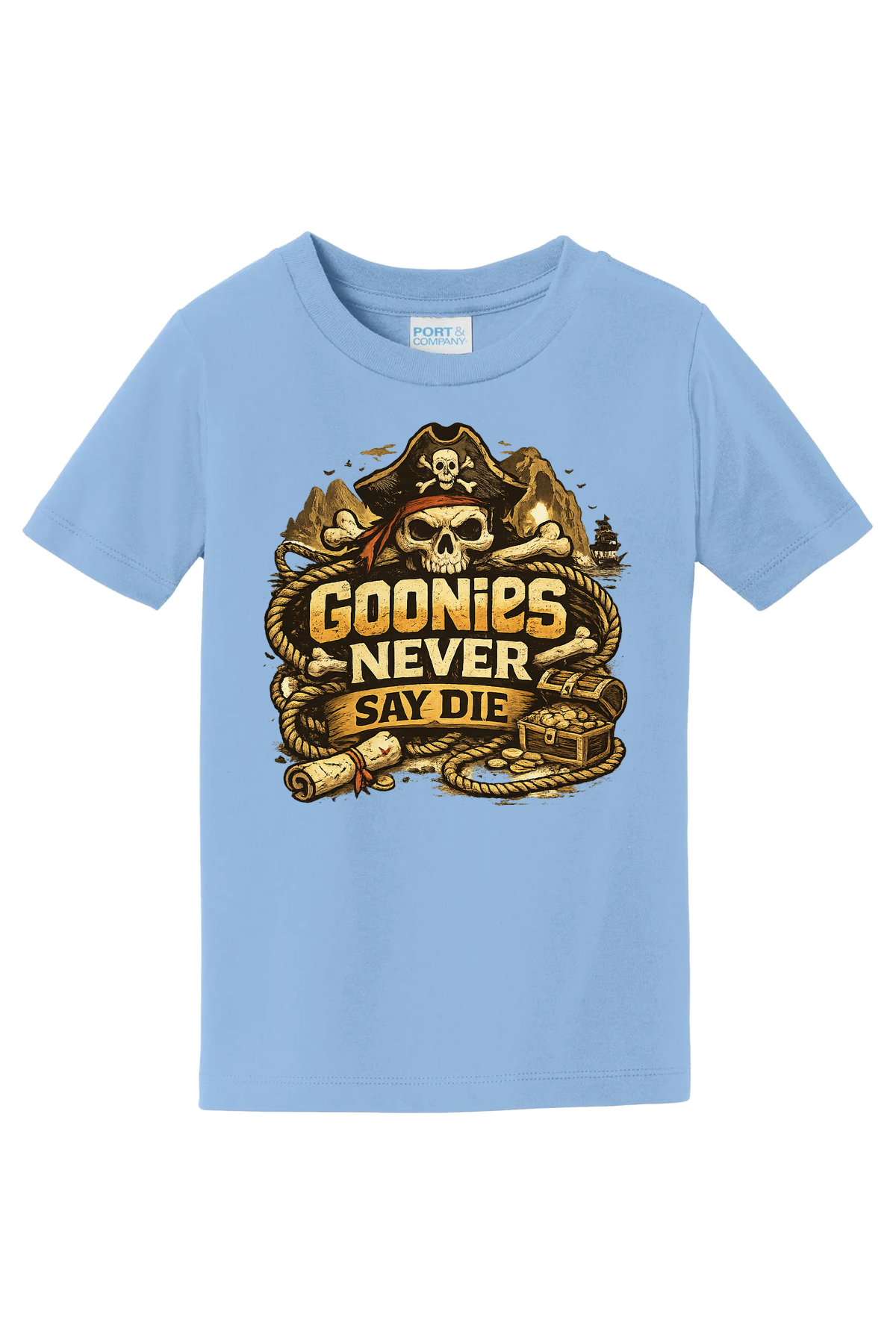 Never Say Die T-Shirt - light blue