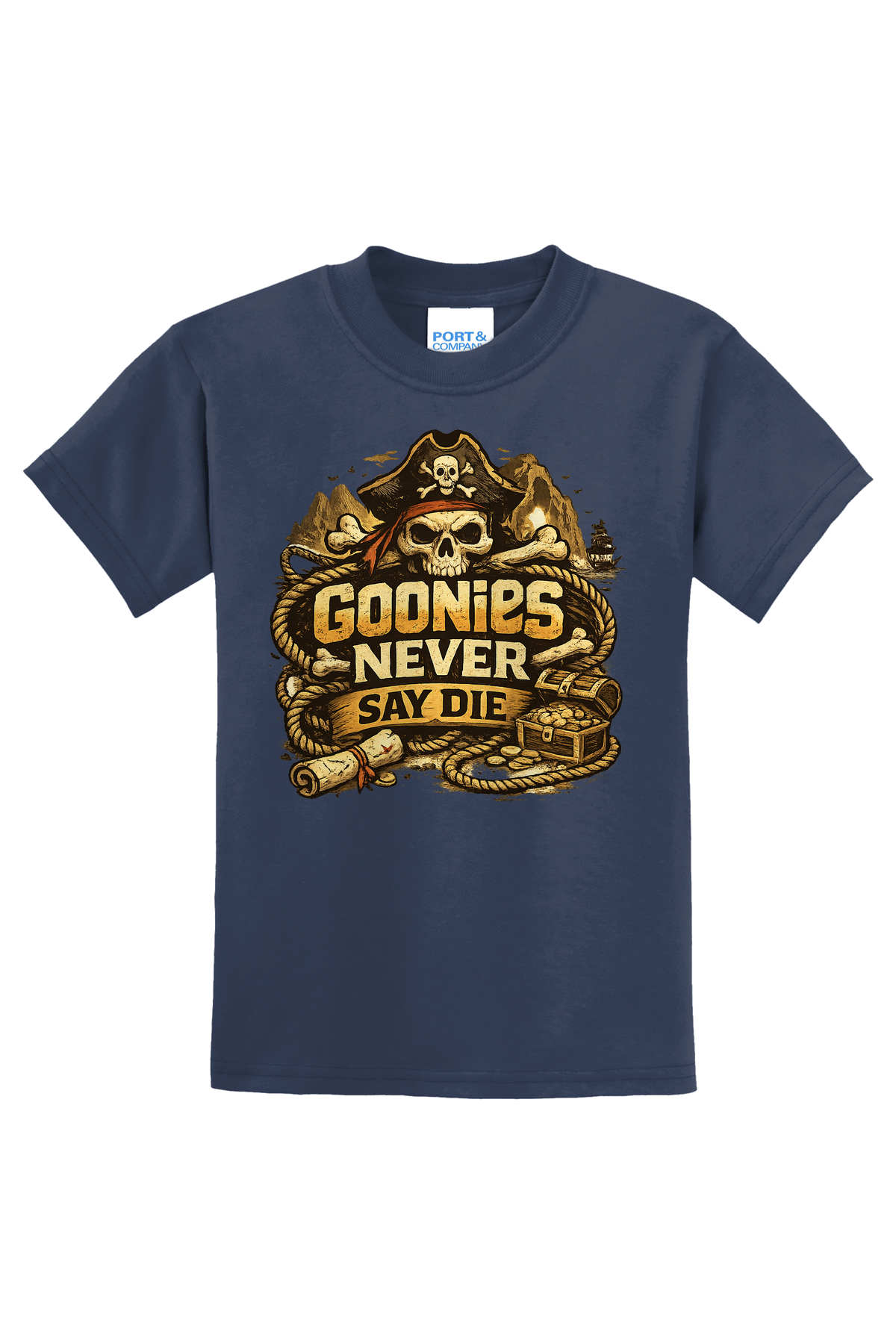 Never Say Die T-Shirt - navy blue