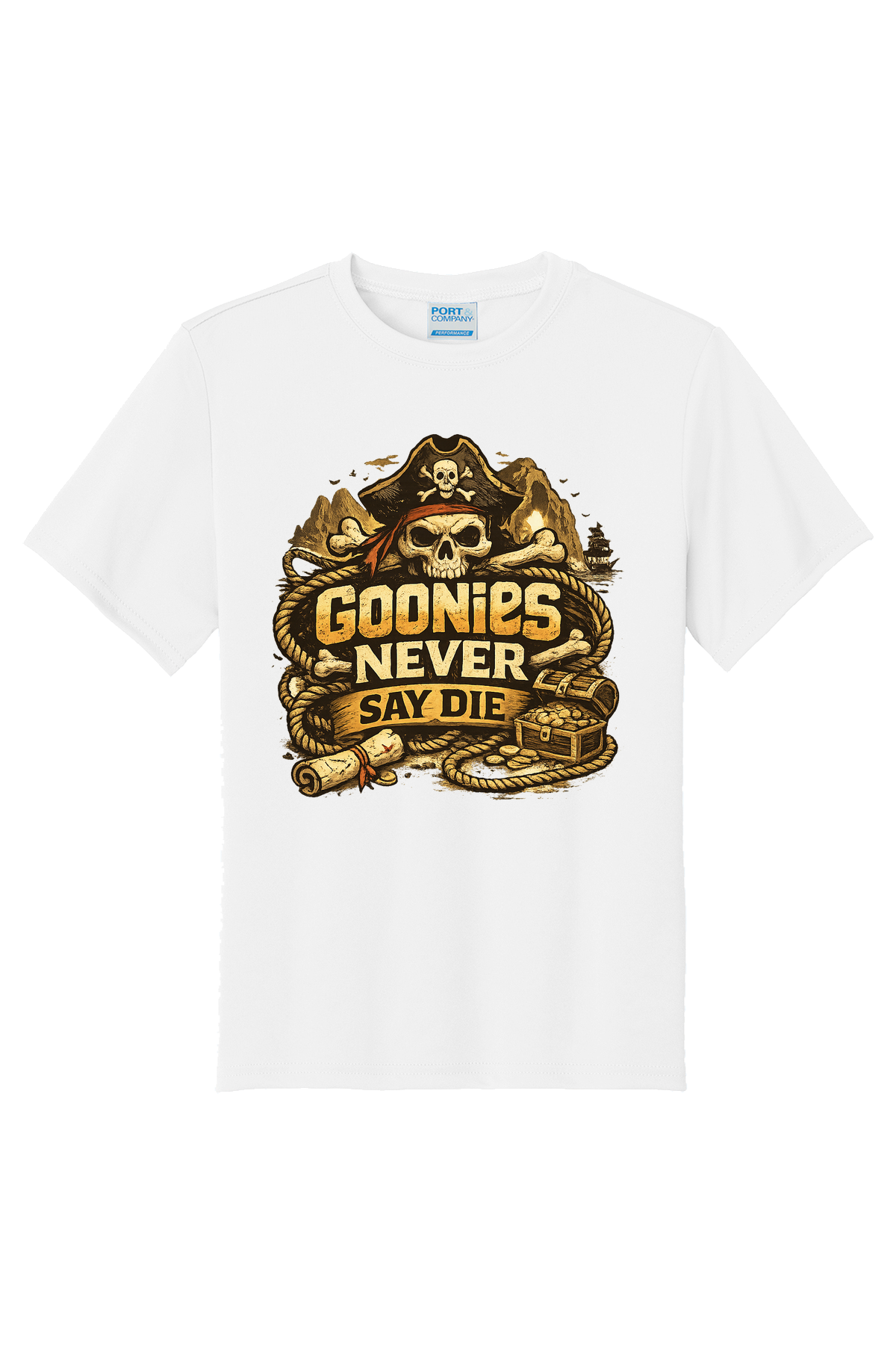 Never Say Die T-Shirt - white