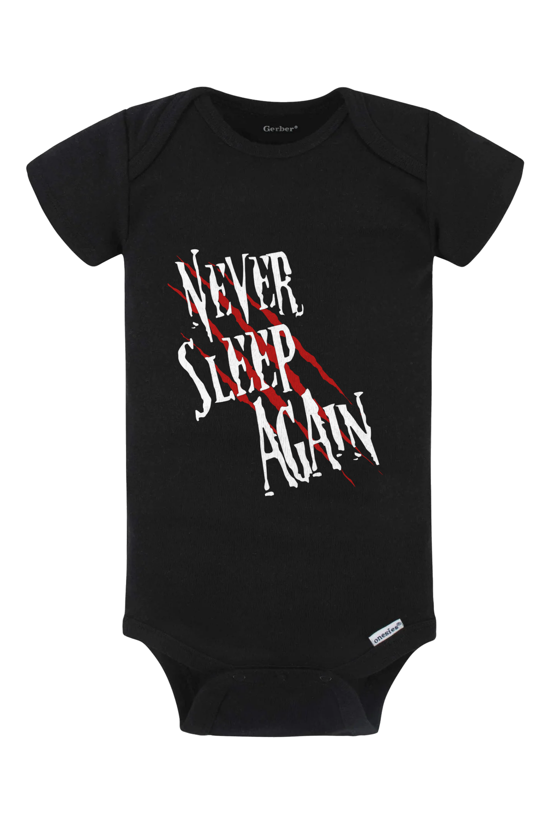 Never Sleep Again Onesie - black