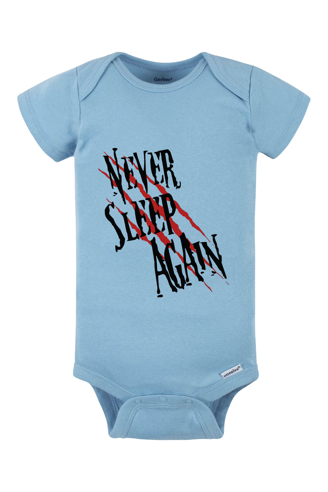 Never Sleep Again Onesie - light blue