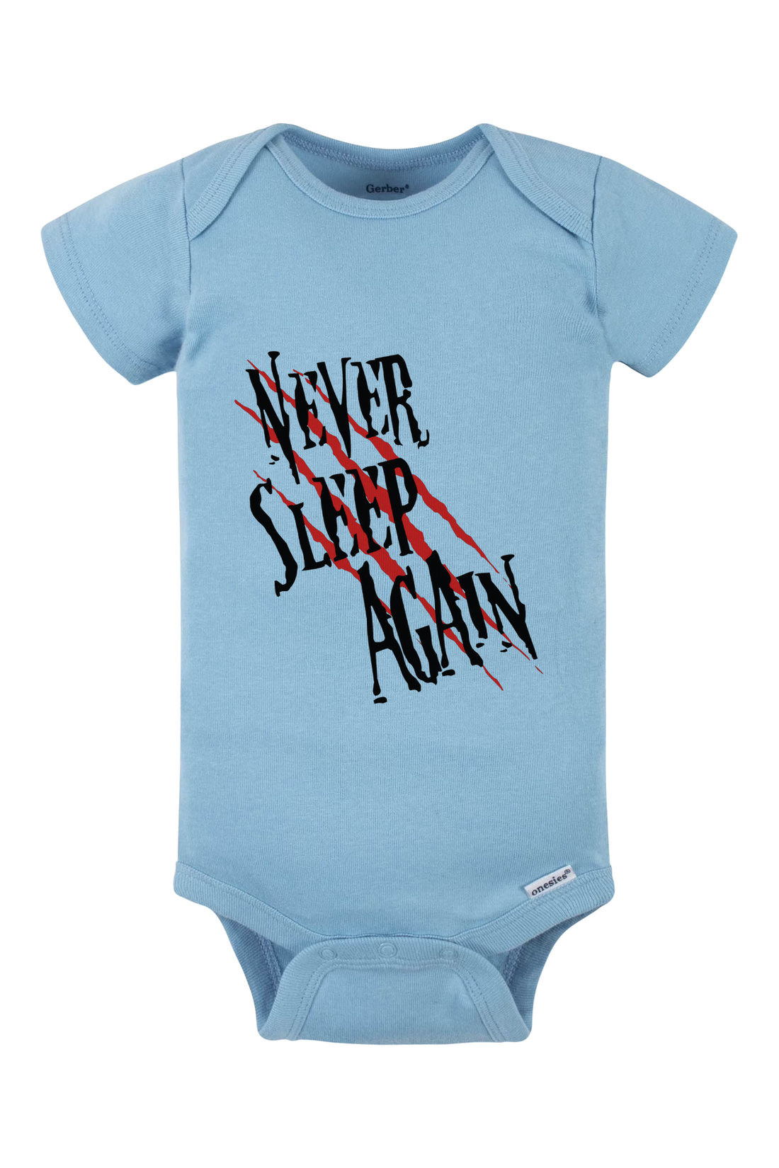 Never Sleep Again Onesie - light blue