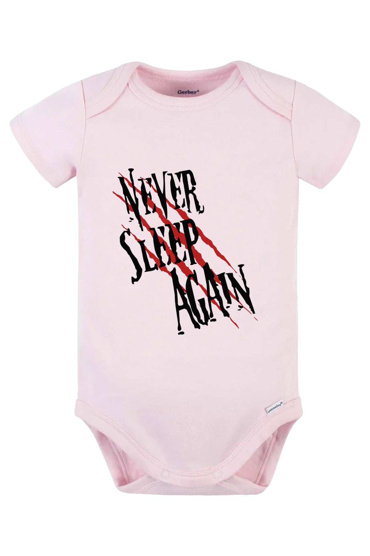 Never Sleep Again Onesie - pink