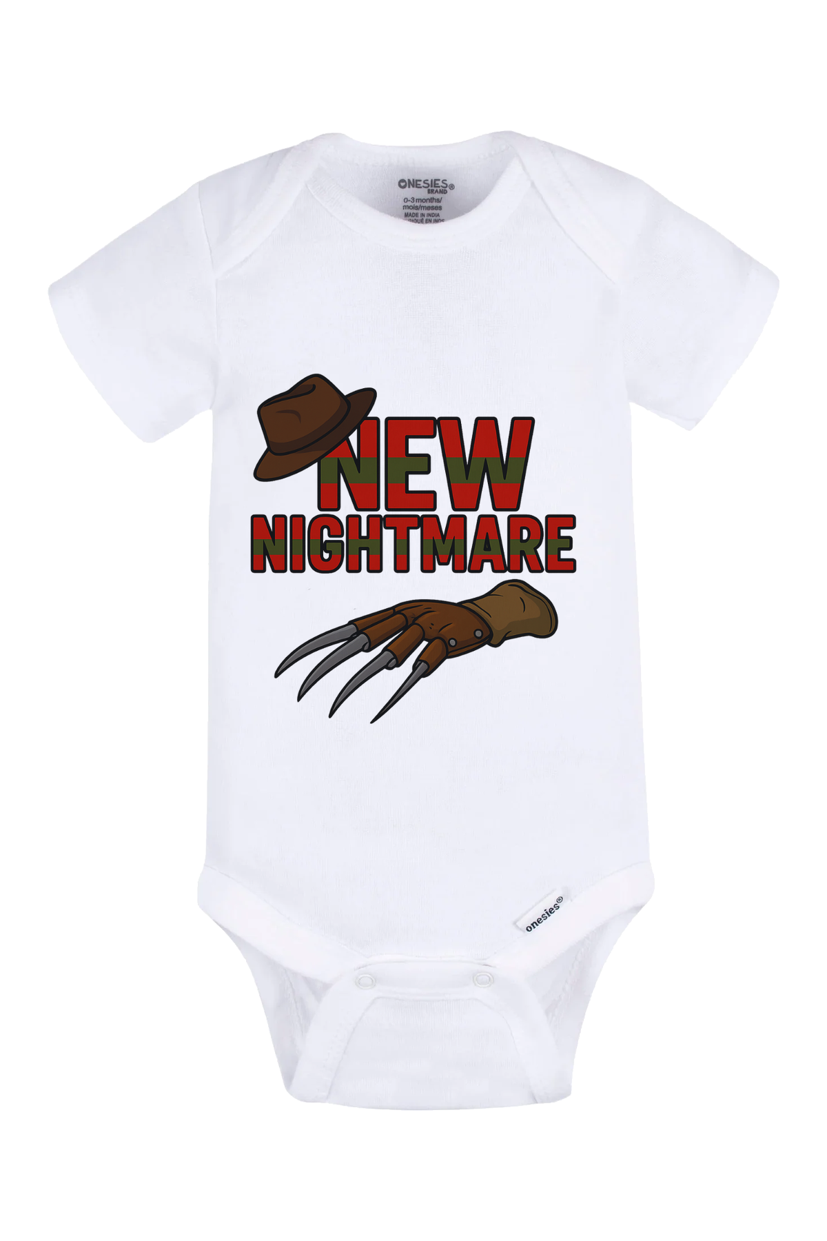New Nightmare Onesie - white