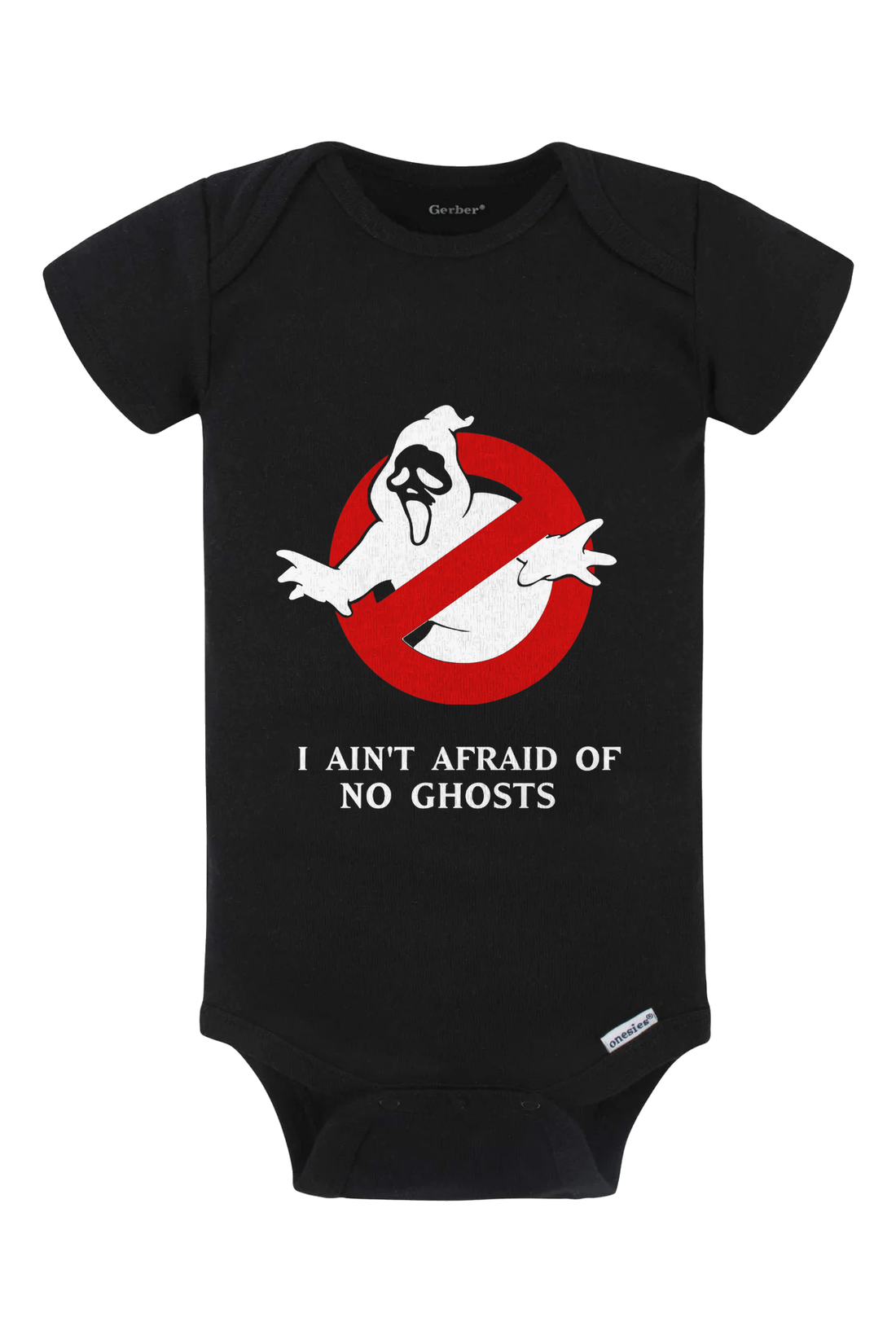 No Ghosts Onesie - pink