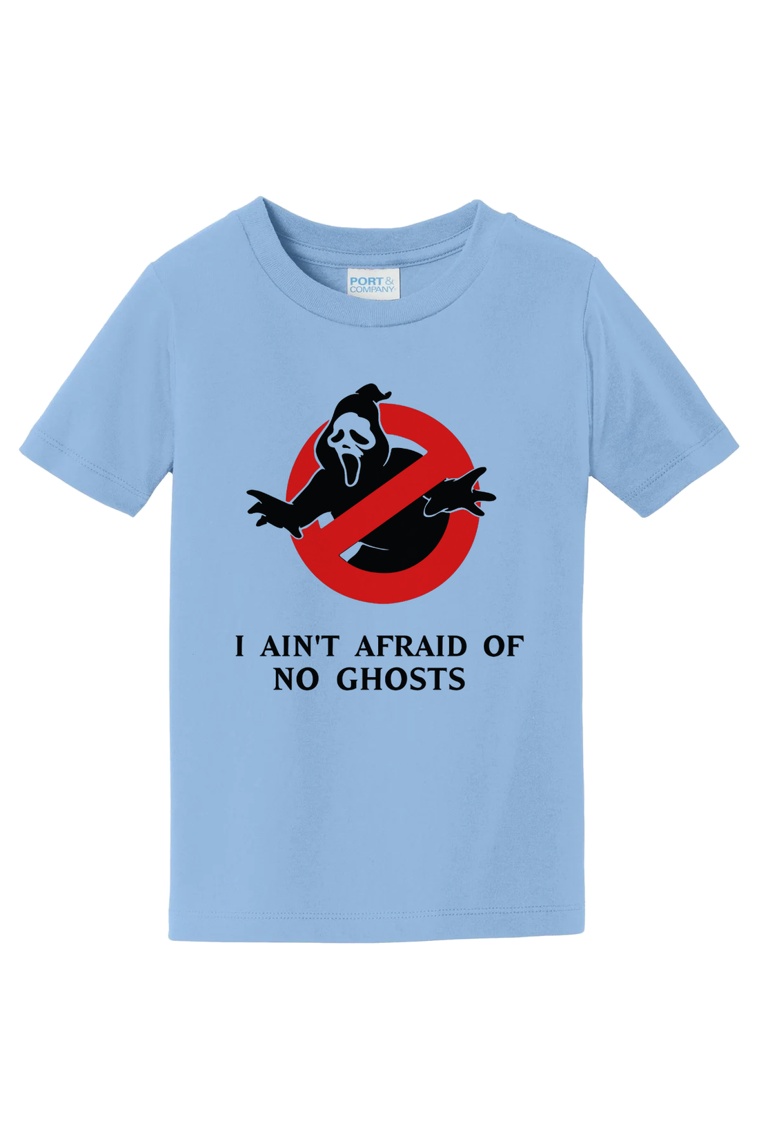 No Ghosts T-Shirt - light blue