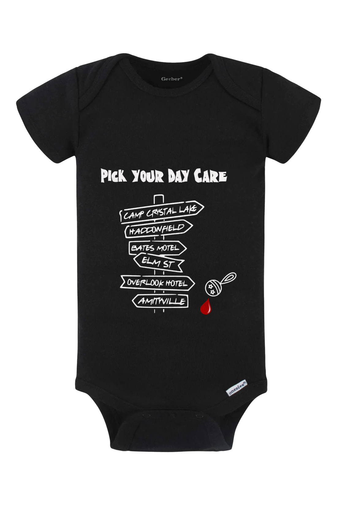 Pick Your Daycare Onesie - black