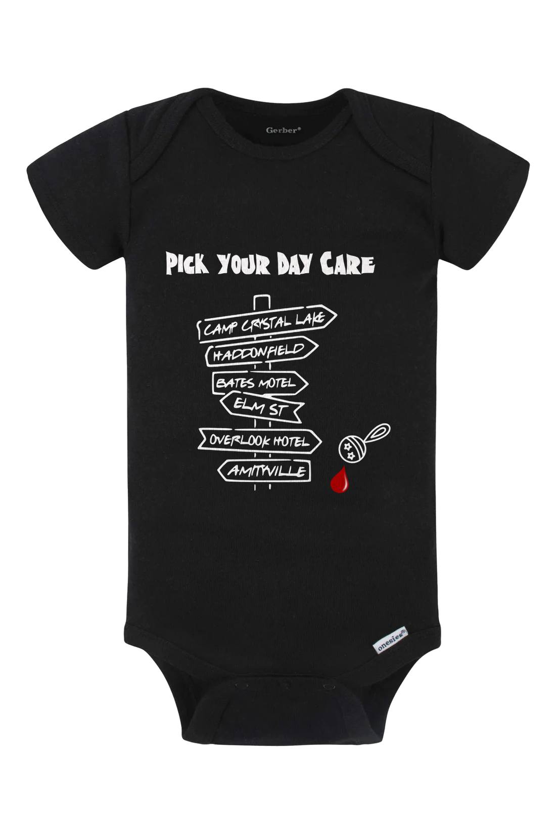 Pick Your Daycare Onesie - black
