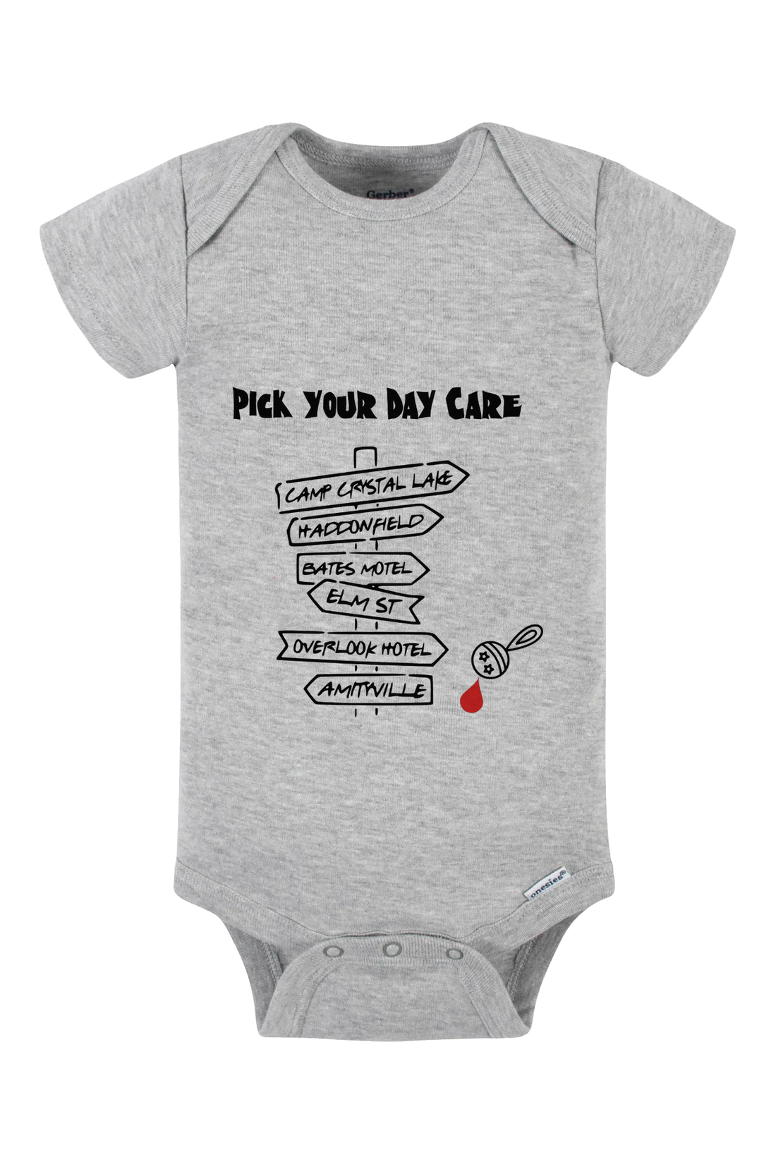 Pick Your Daycare Onesie - black