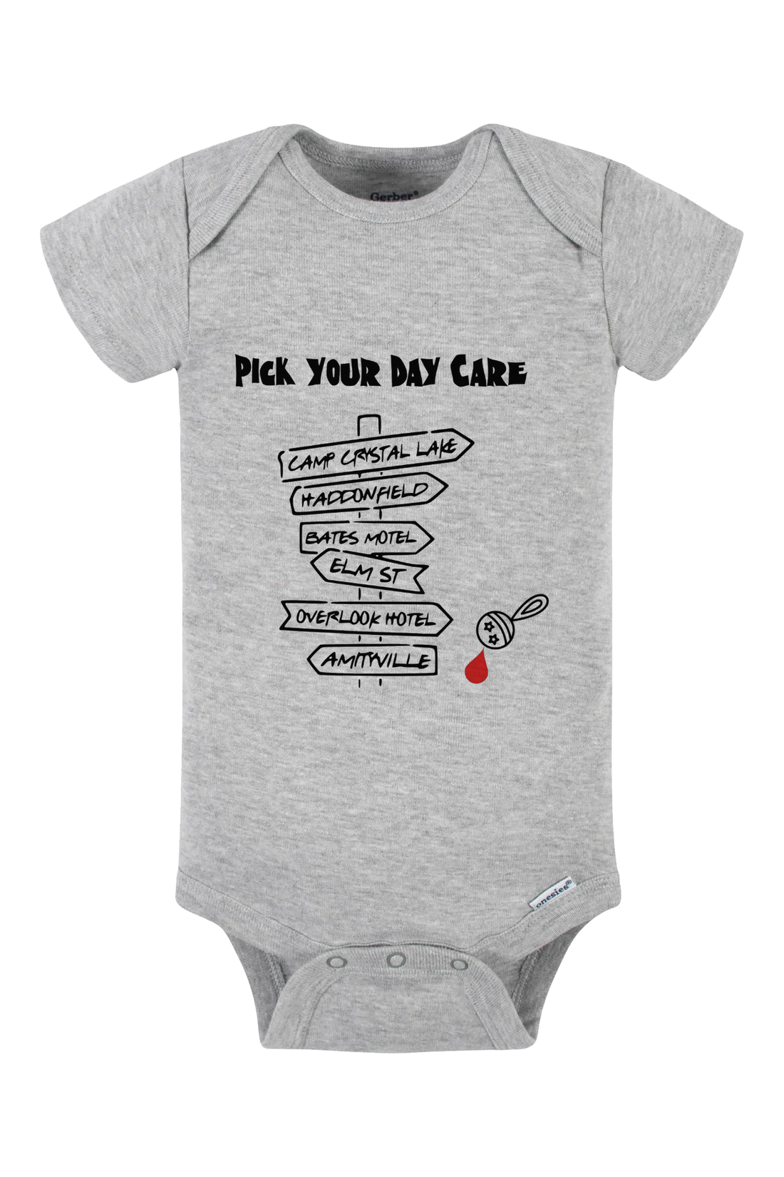 Pick Your Daycare Onesie - black