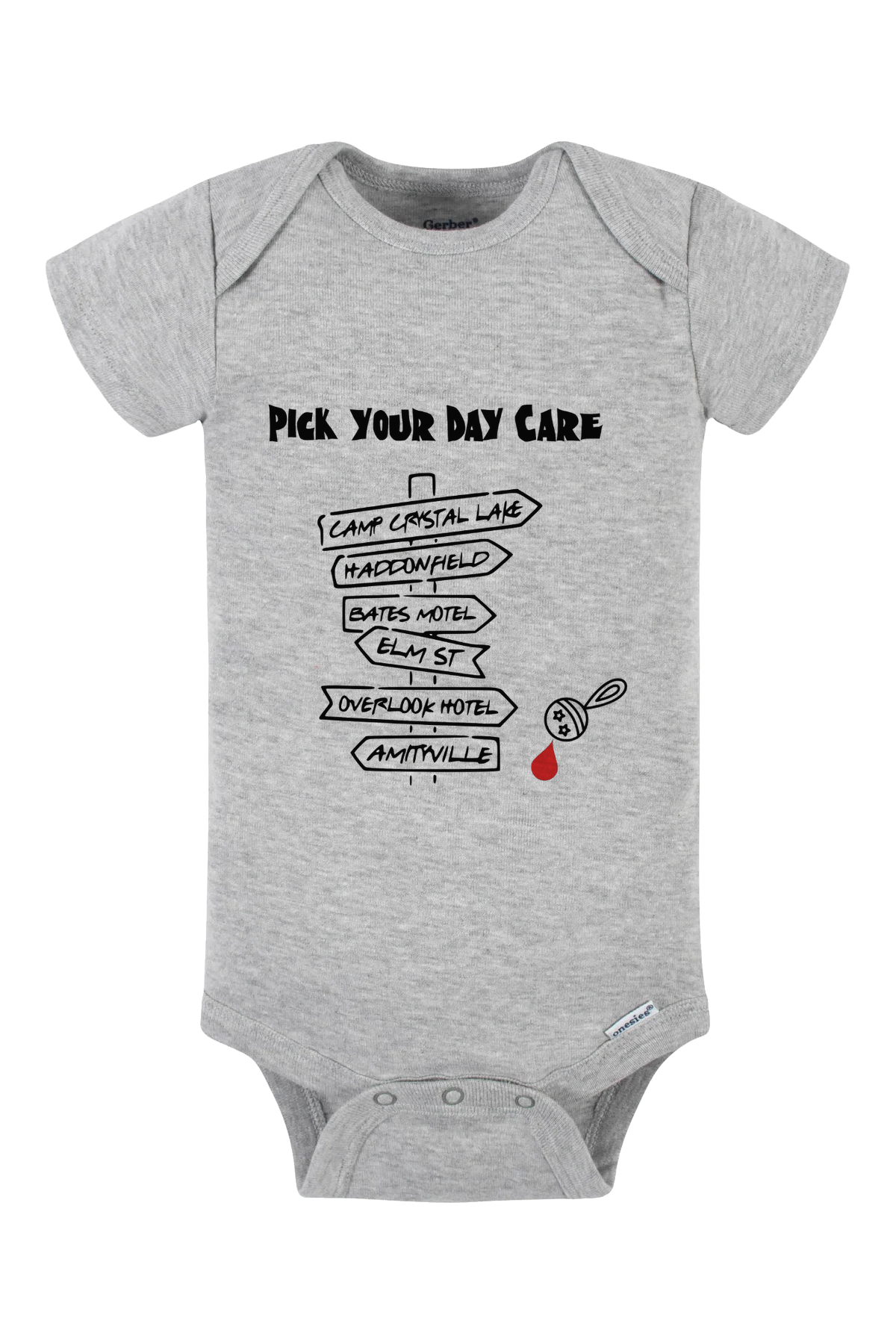 Pick Your Daycare Onesie - gray