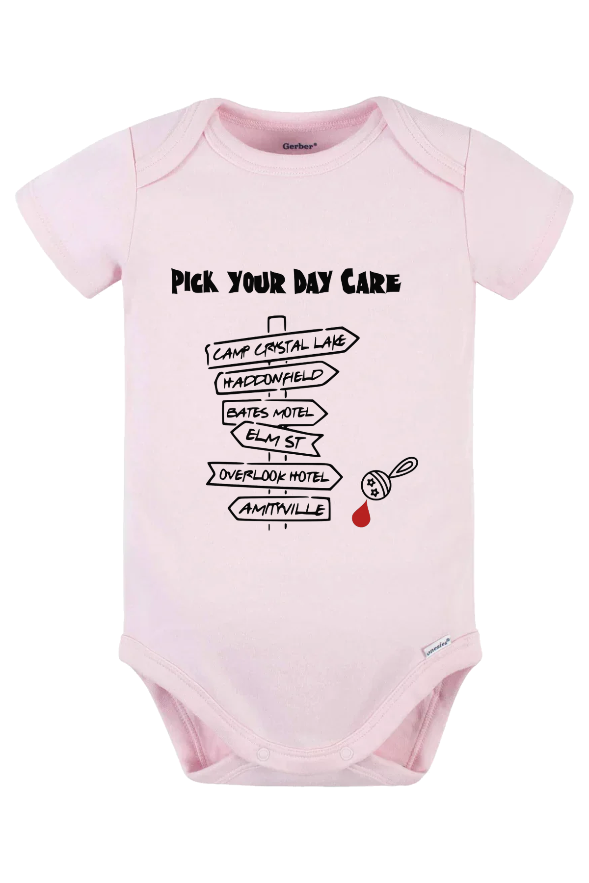 Pick Your Daycare Onesie - pink