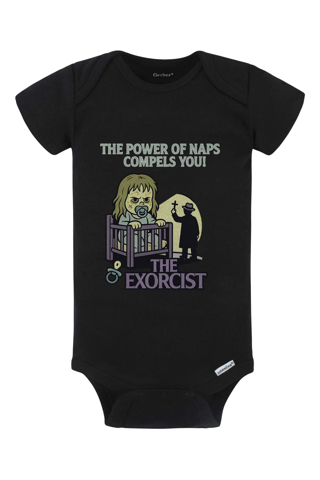 Power of Naps Onesie - white