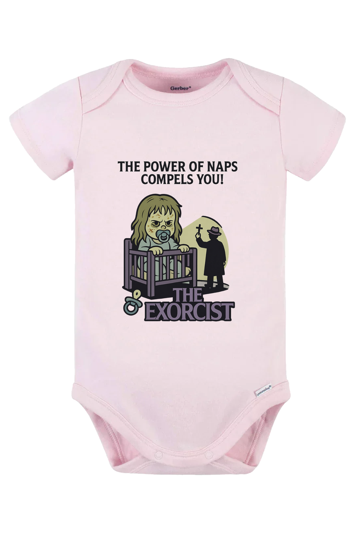 Power of Naps Onesie - pink