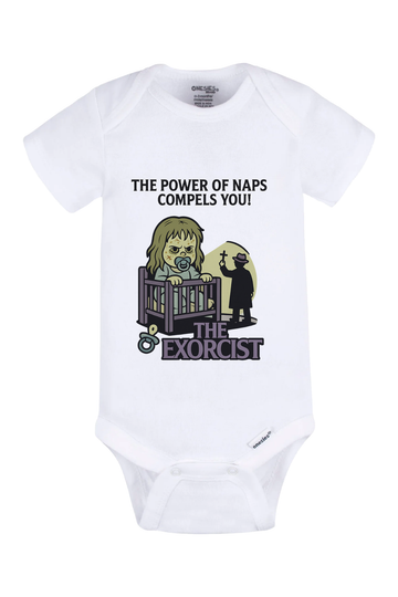 Power of Naps Onesie - white