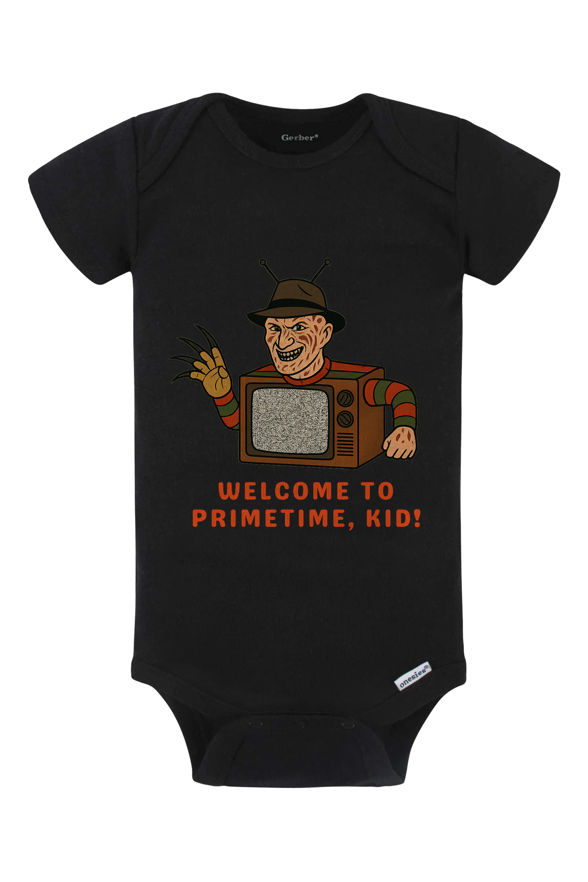 Primetime Kid alt Onesie - black