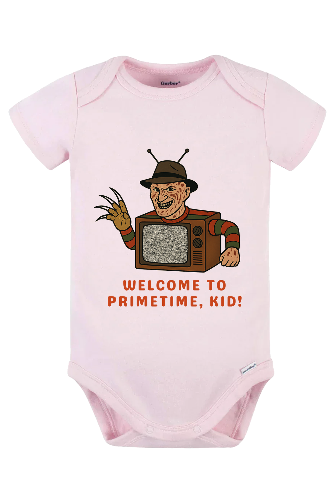 Primetime Kid alt Onesie - pink