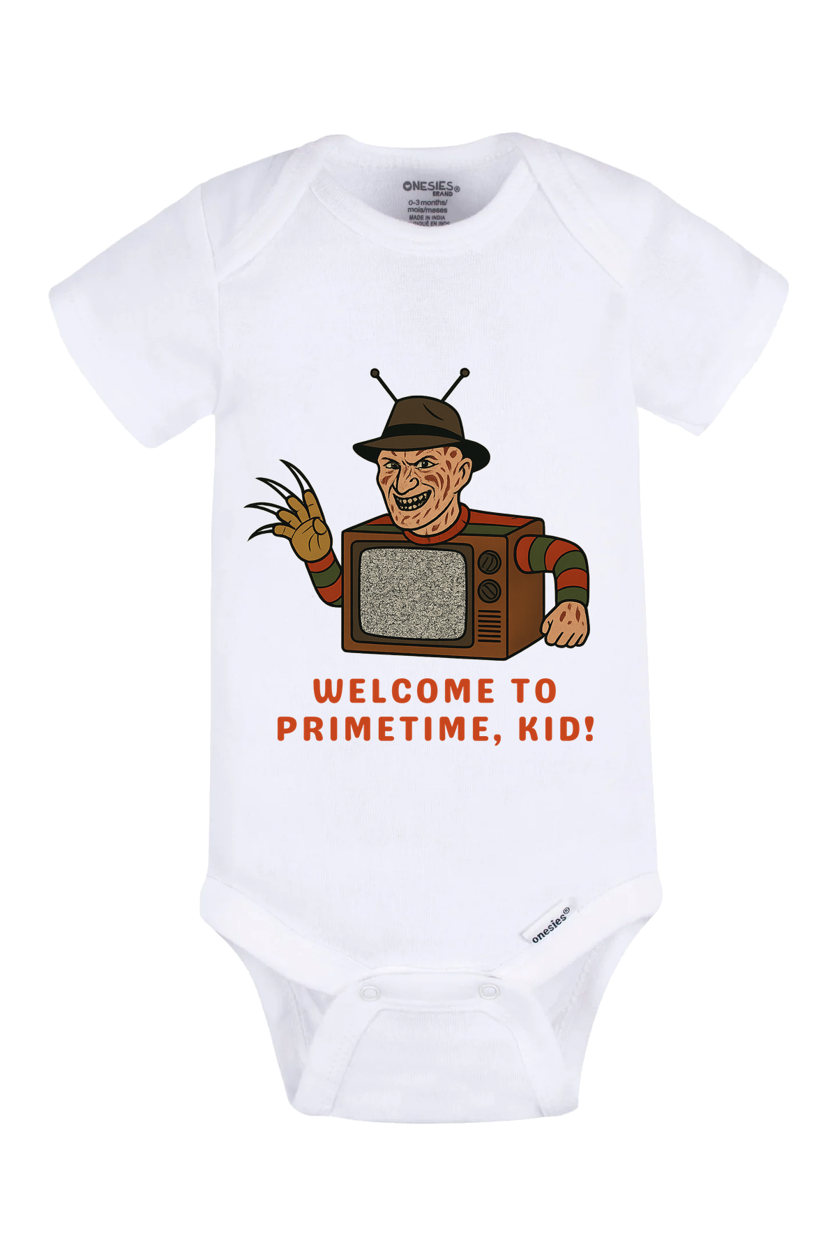 Primetime Kid alt Onesie - white