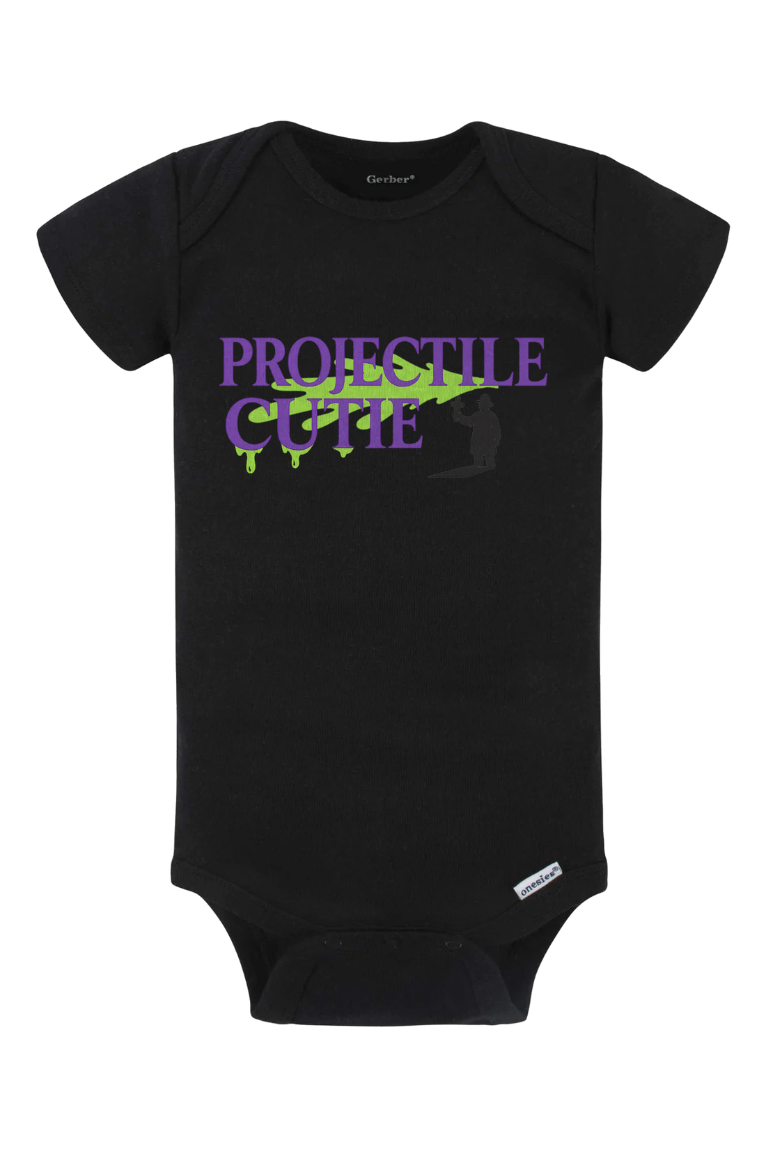 Projectile Cute Priest Onesie - black