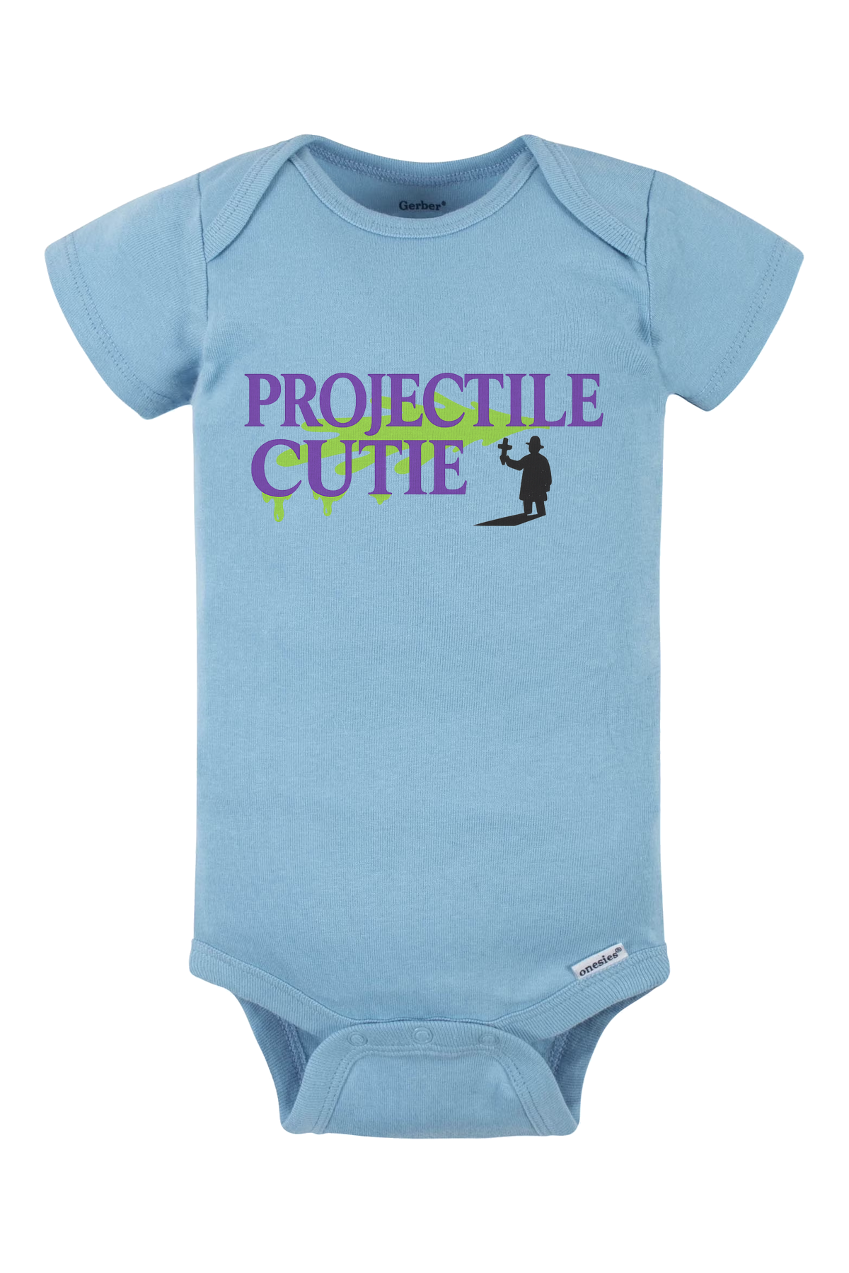 Projectile Cute Priest Onesie - light blue