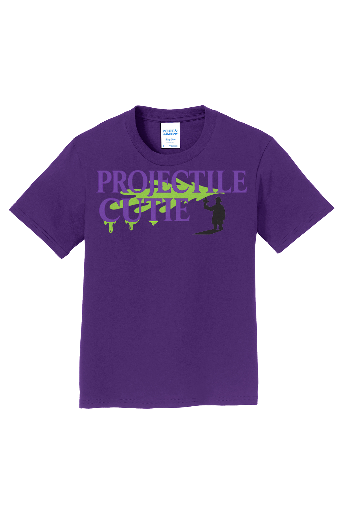 Projectile Cute Priest T-Shirt - purple