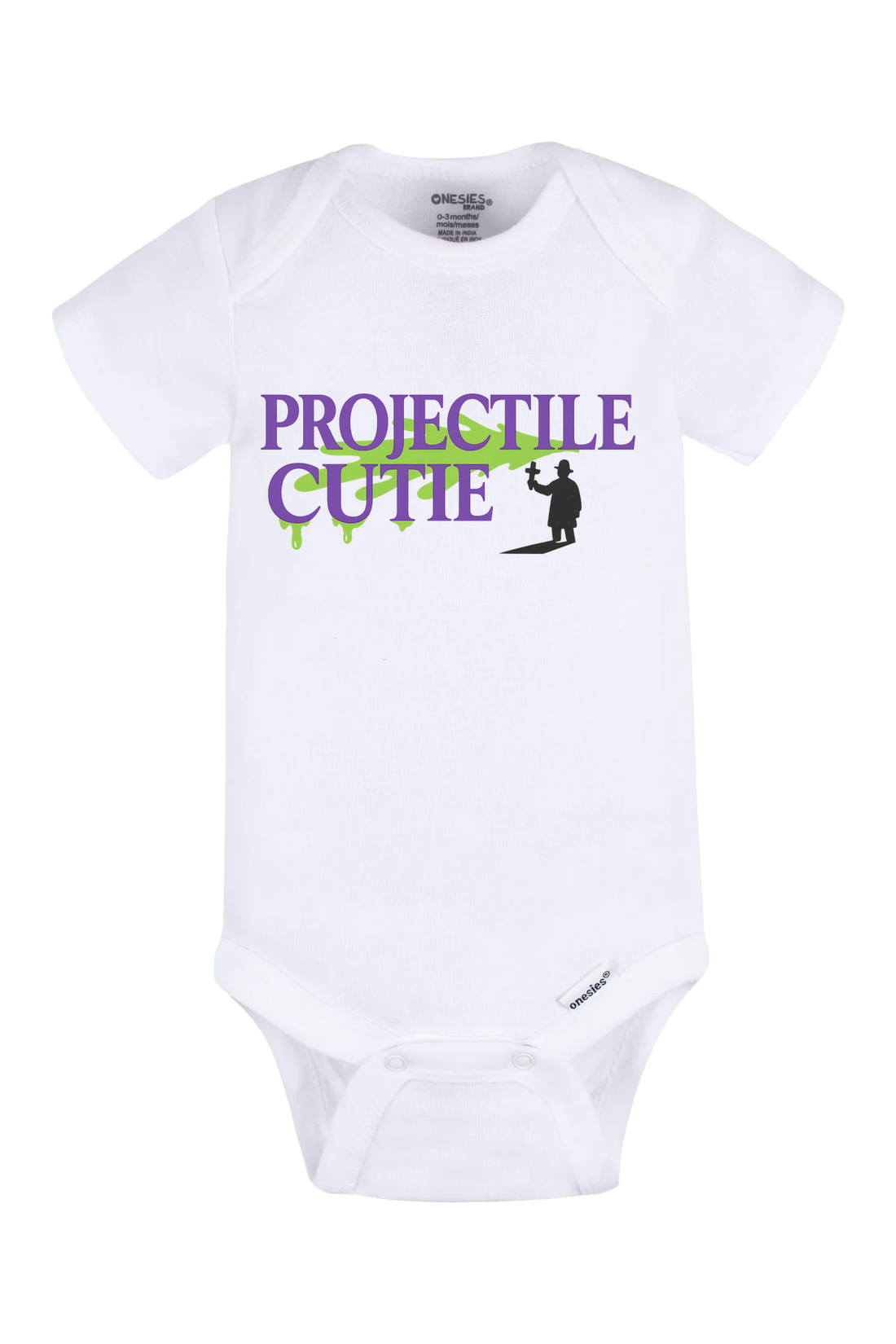 Projectile Cute Priest Onesie - black