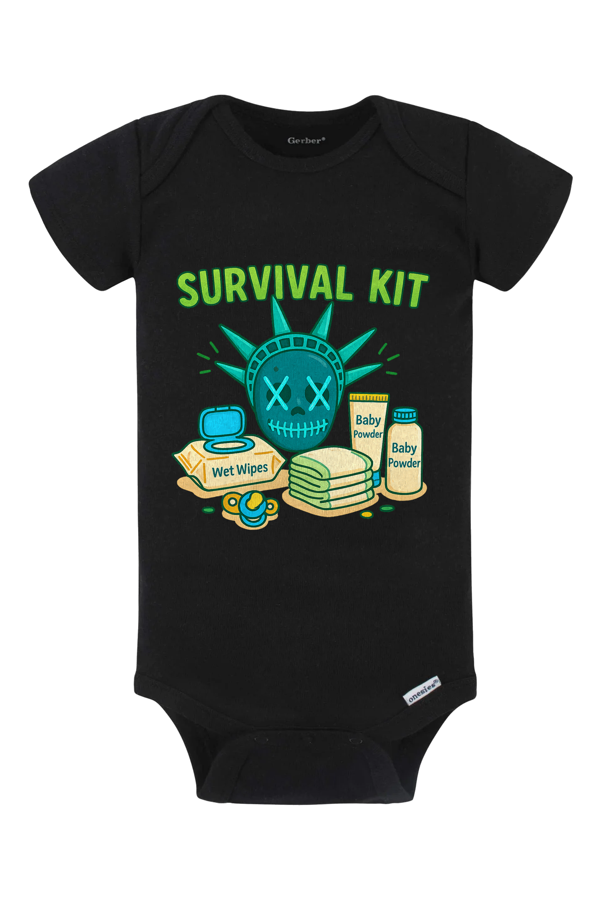 Purge Survival Kit Onesie - black