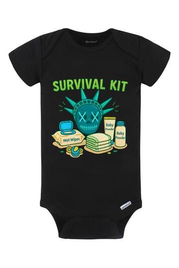 Purge Survival Kit Onesie - black
