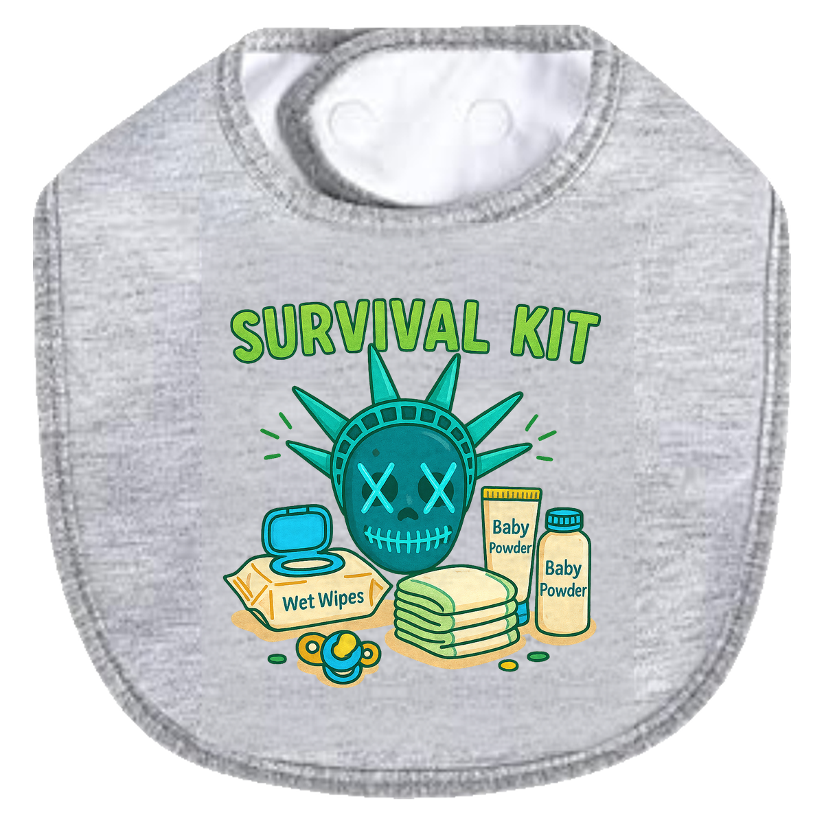 Purge Survival Kit Bib - gray