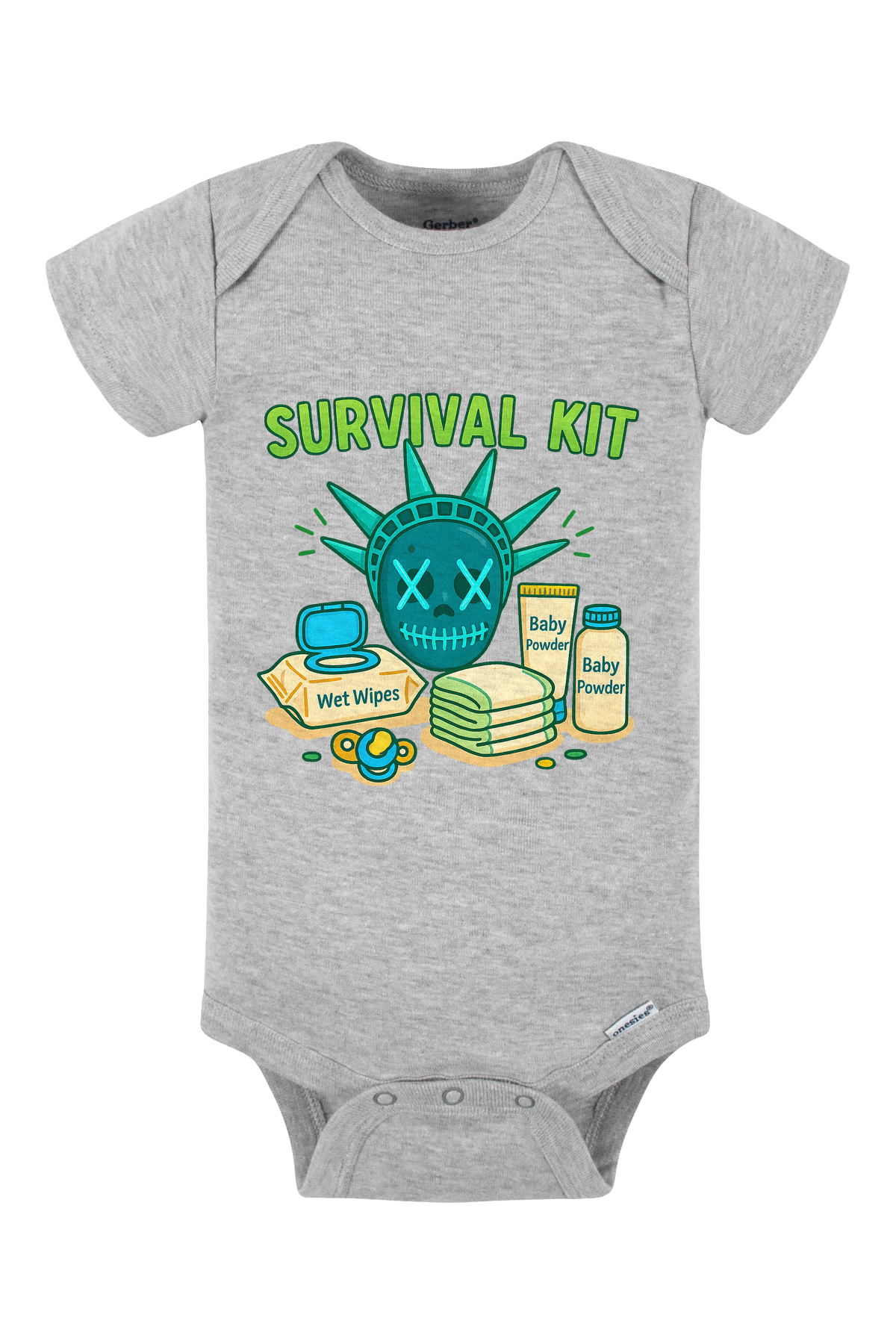 Purge Survival Kit Onesie - gray