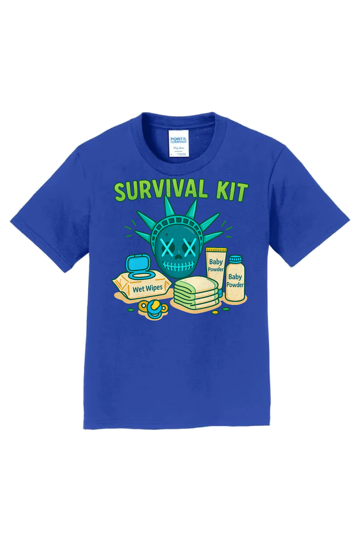 Purge Survival Kit T-Shirt - royal blue