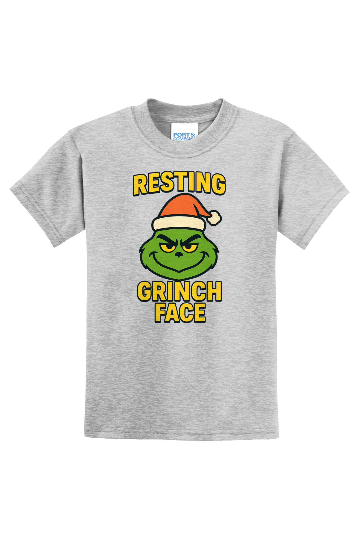 Resting Grinch T-Shirt - gray