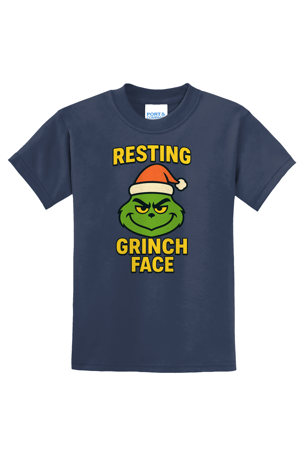 Resting Grinch T-Shirt - navy blue