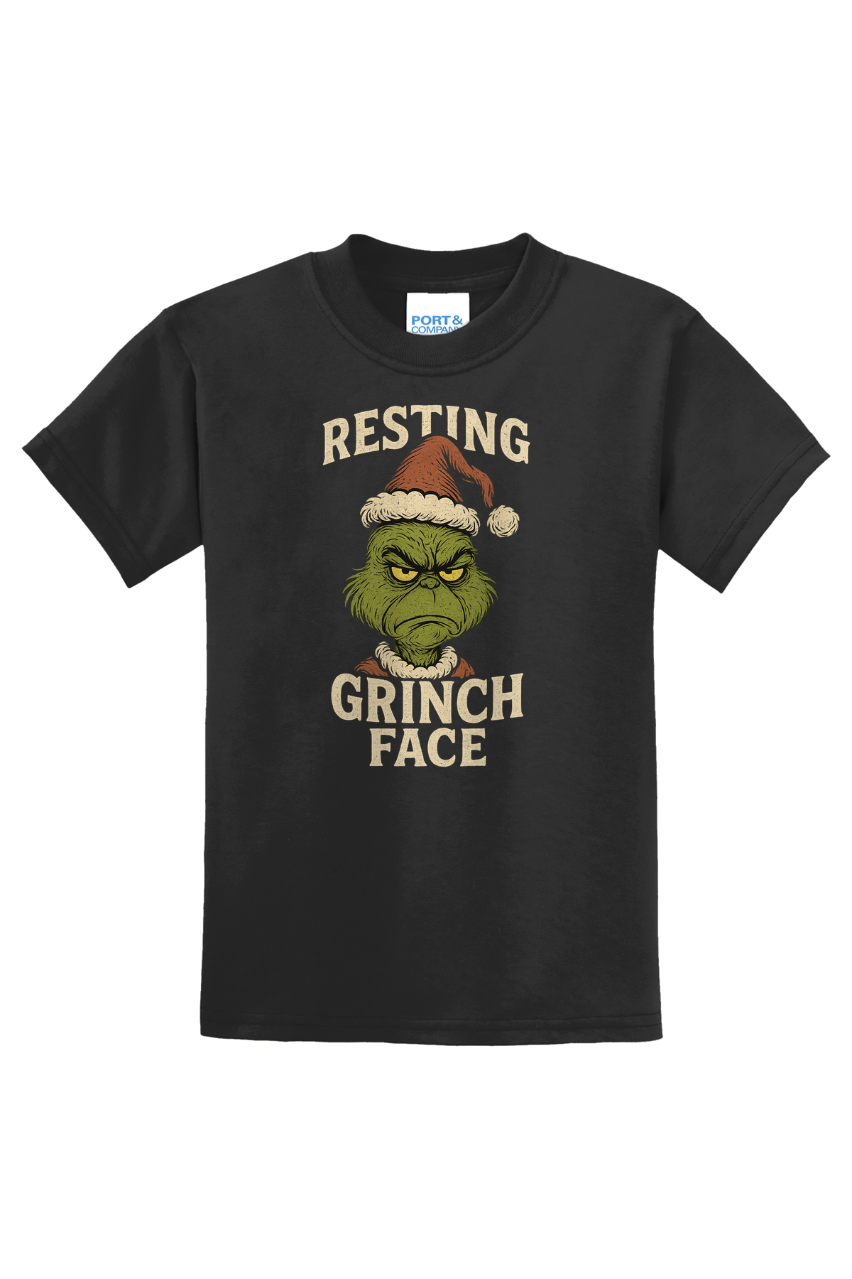 Resting Grinch Unamused T-Shirt - black