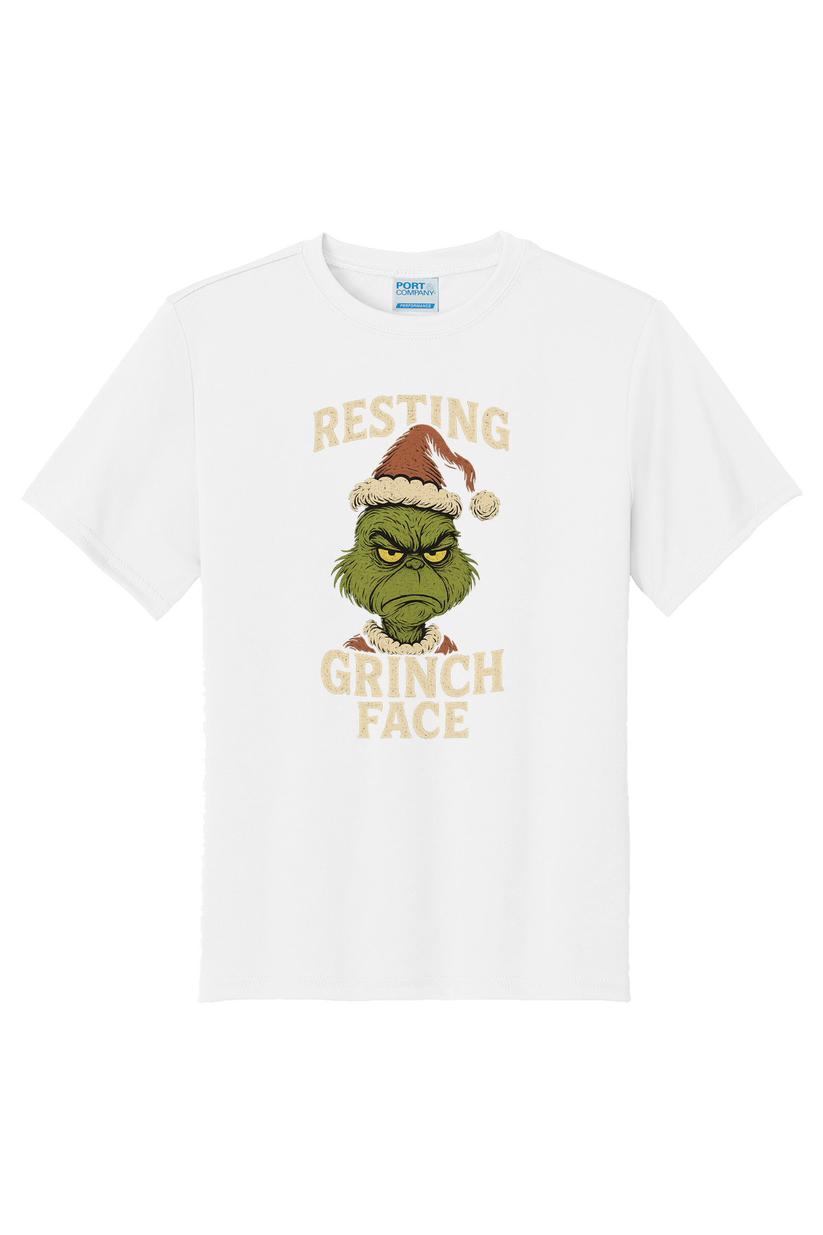 Resting Grinch Unamused T-Shirt - white