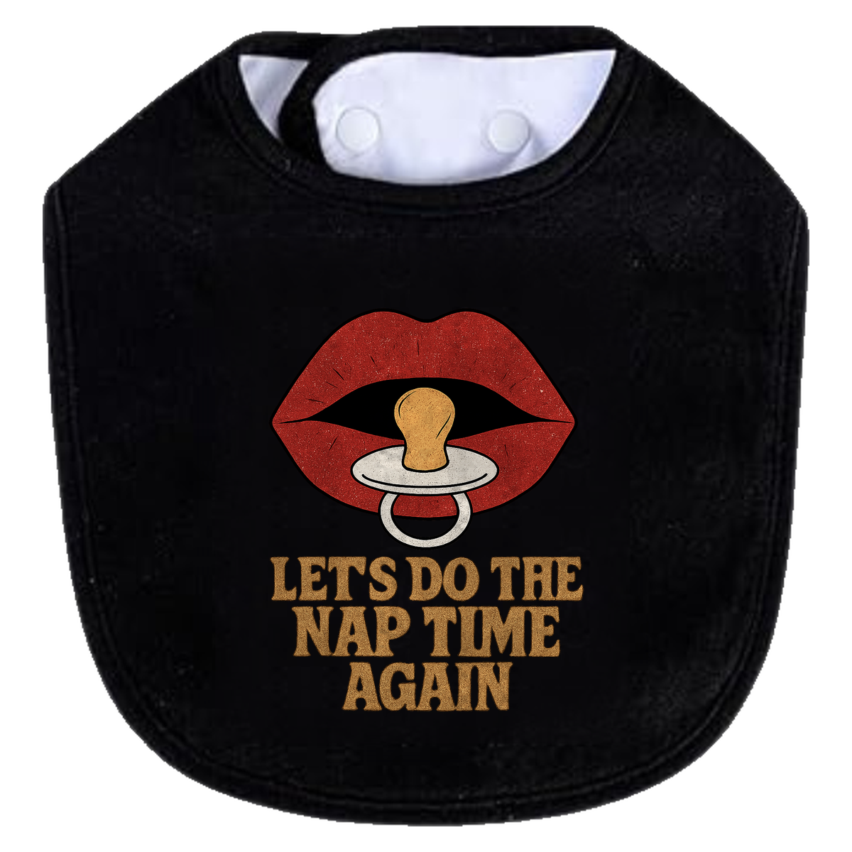 Rocky Nap Time Bib - black