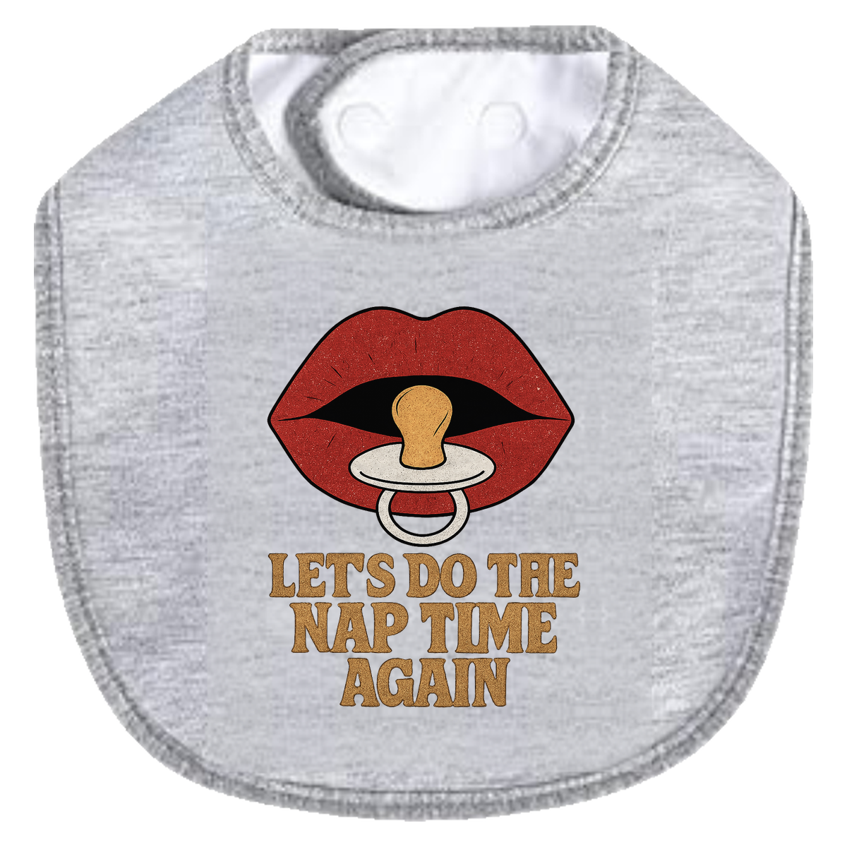 Rocky Nap Time Bib - gray