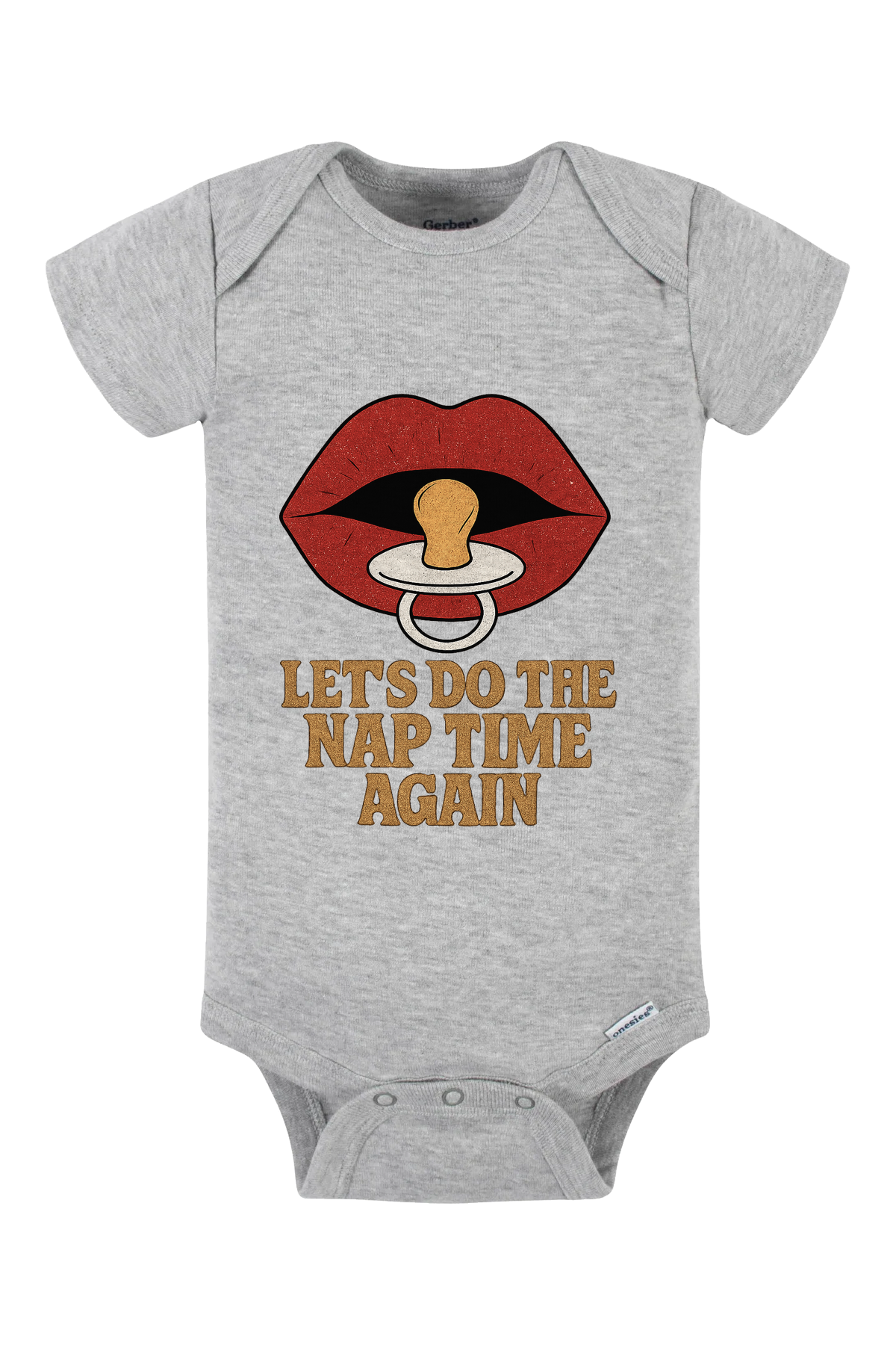 Rocky Nap Time Onesie - gray
