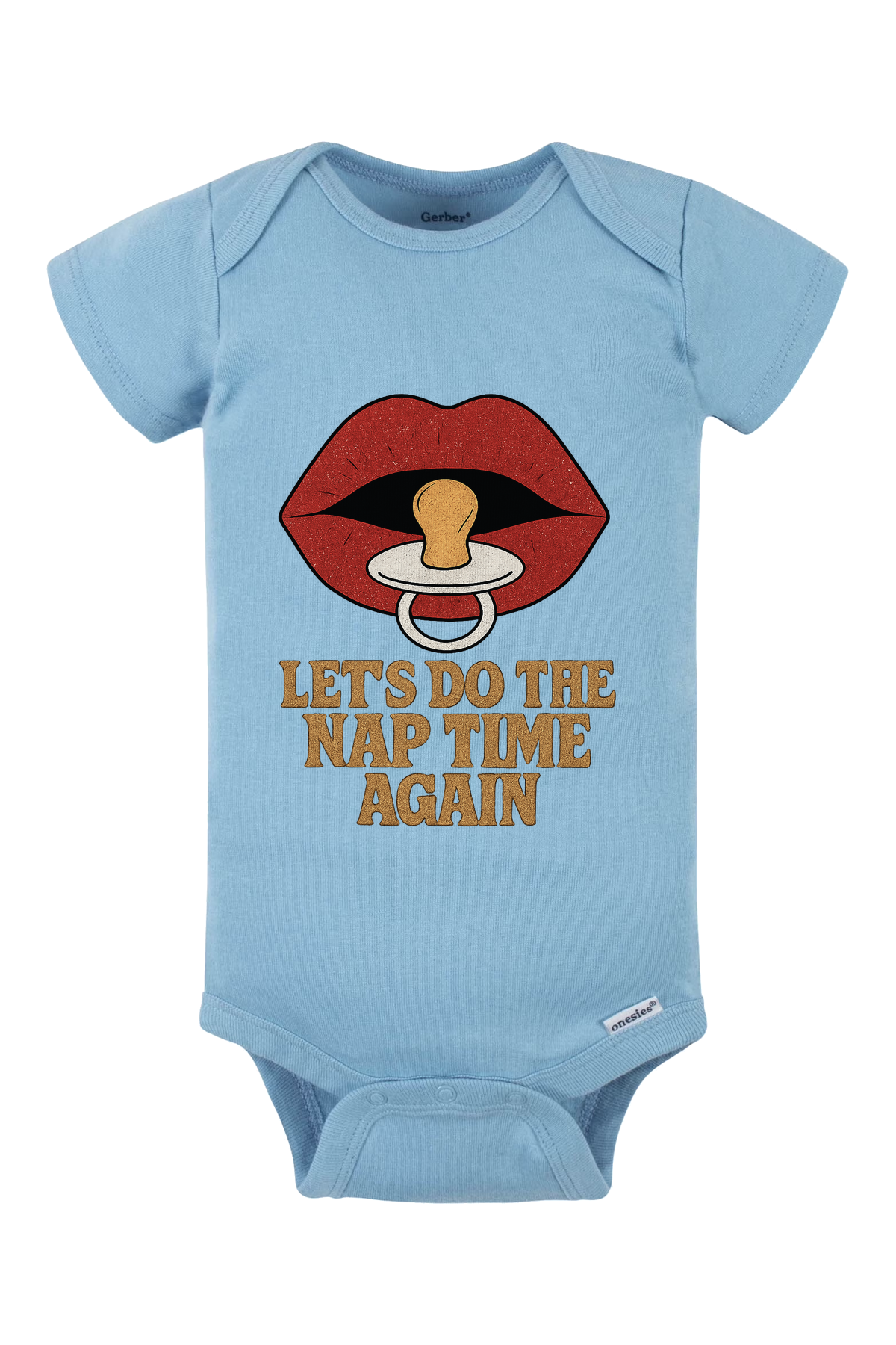Rocky Nap Time Onesie - light blue