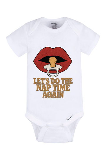 Rocky Nap Time Onesie - white