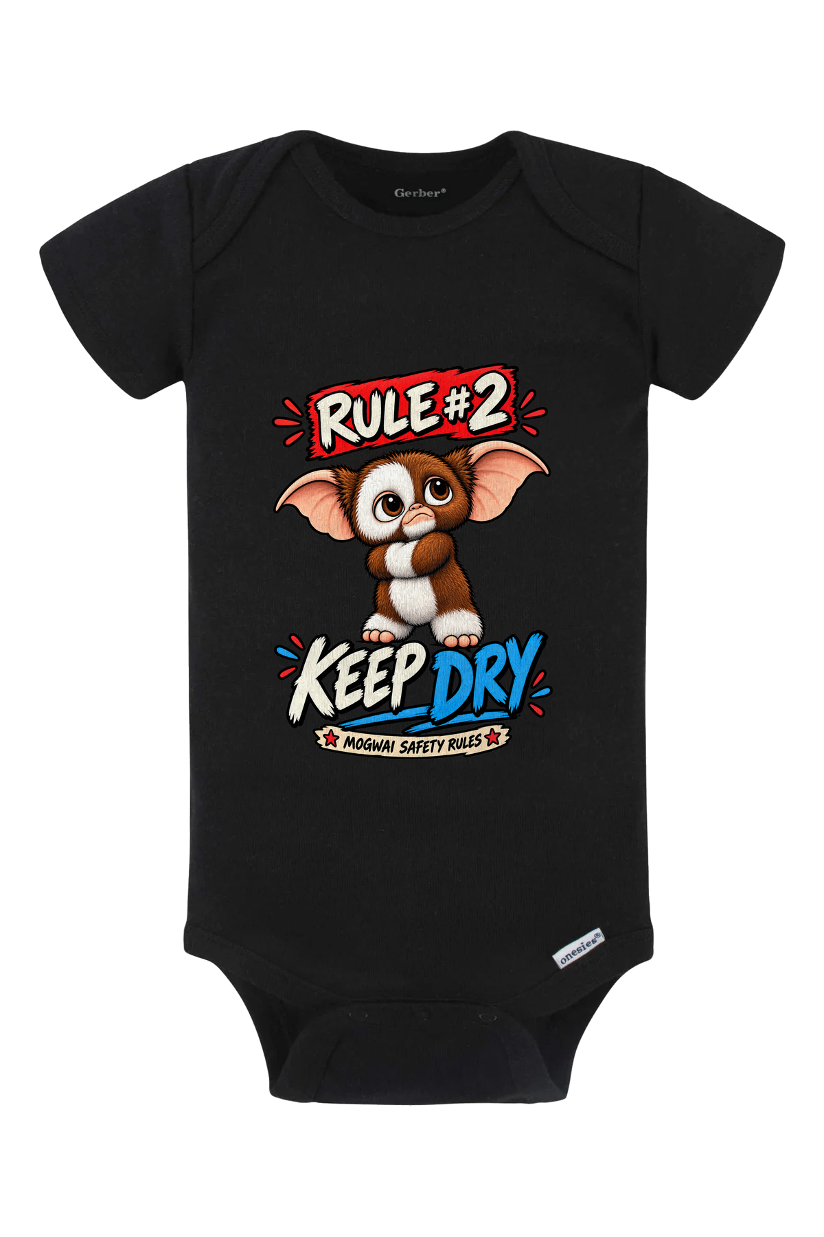 Rule2 Keep Dry Onesie - black