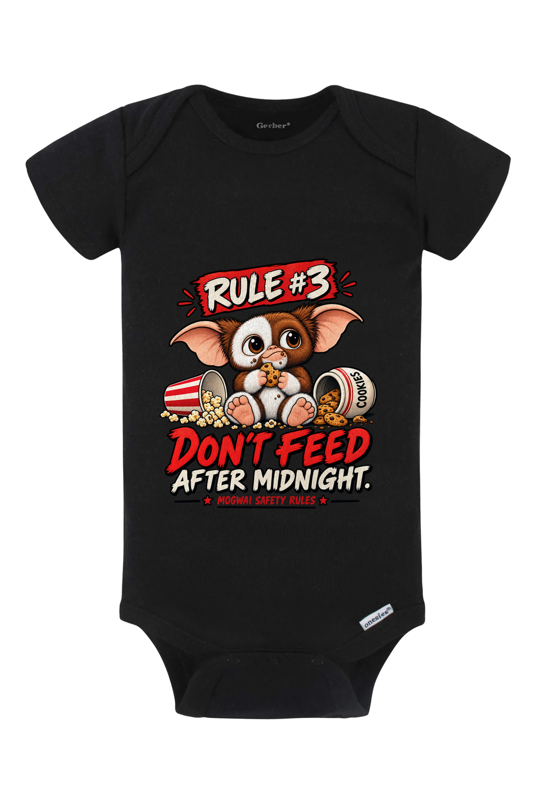 Rule3 Dont Feed Onesie - light blue
