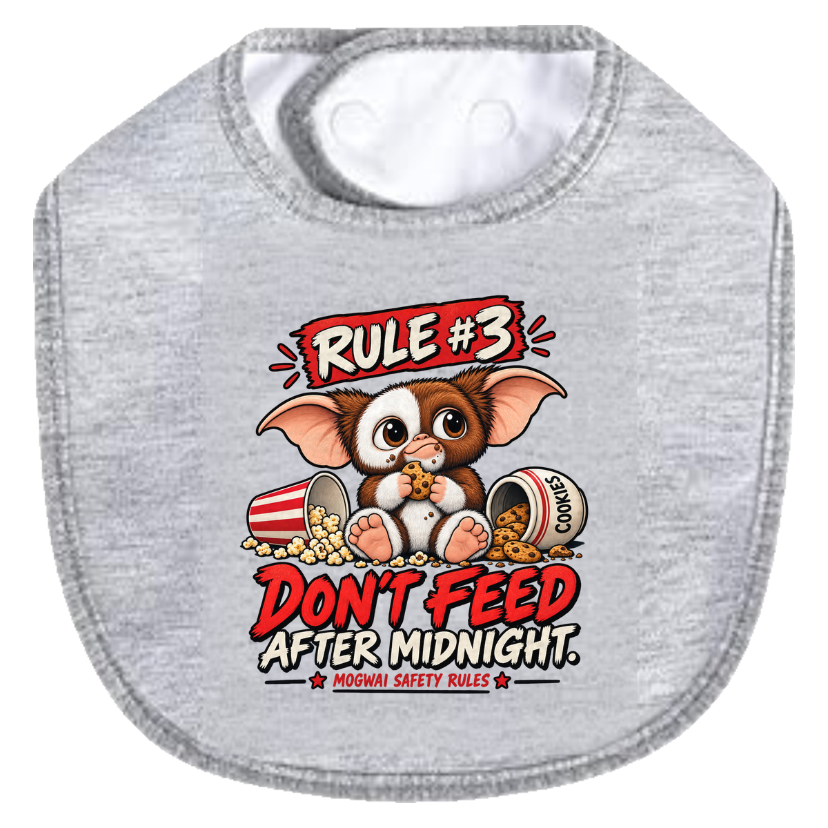 Rule3 Dont Feed Bib - gray