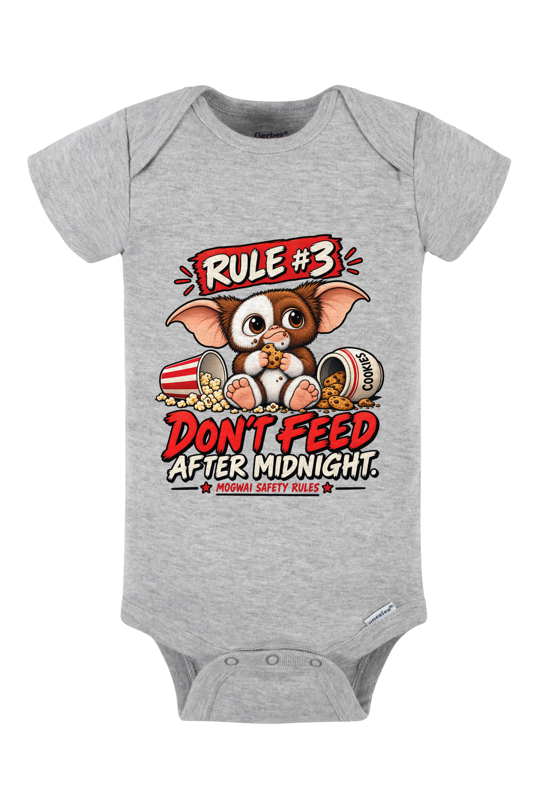 Rule3 Dont Feed Onesie - light blue
