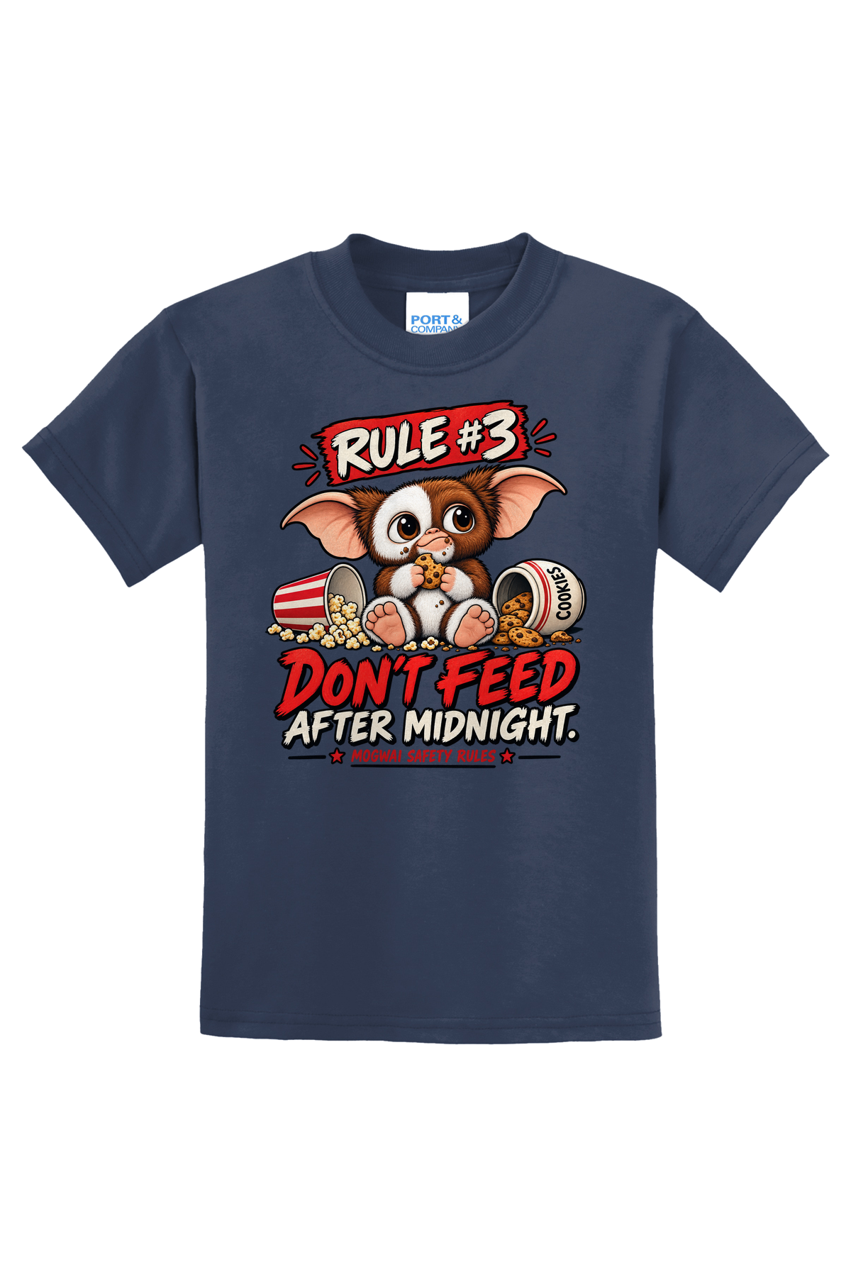 Rule3 Dont Feed T-Shirt - navy blue