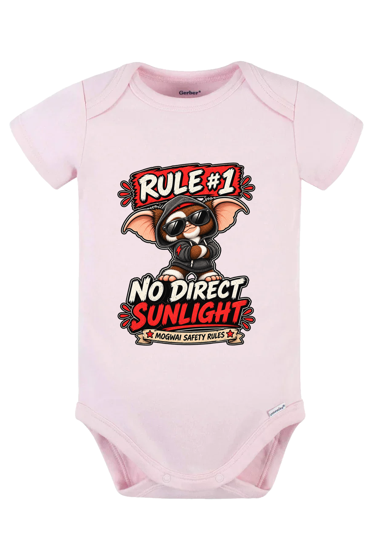 Rule 1 No Direct Sunlight Onesie - pink