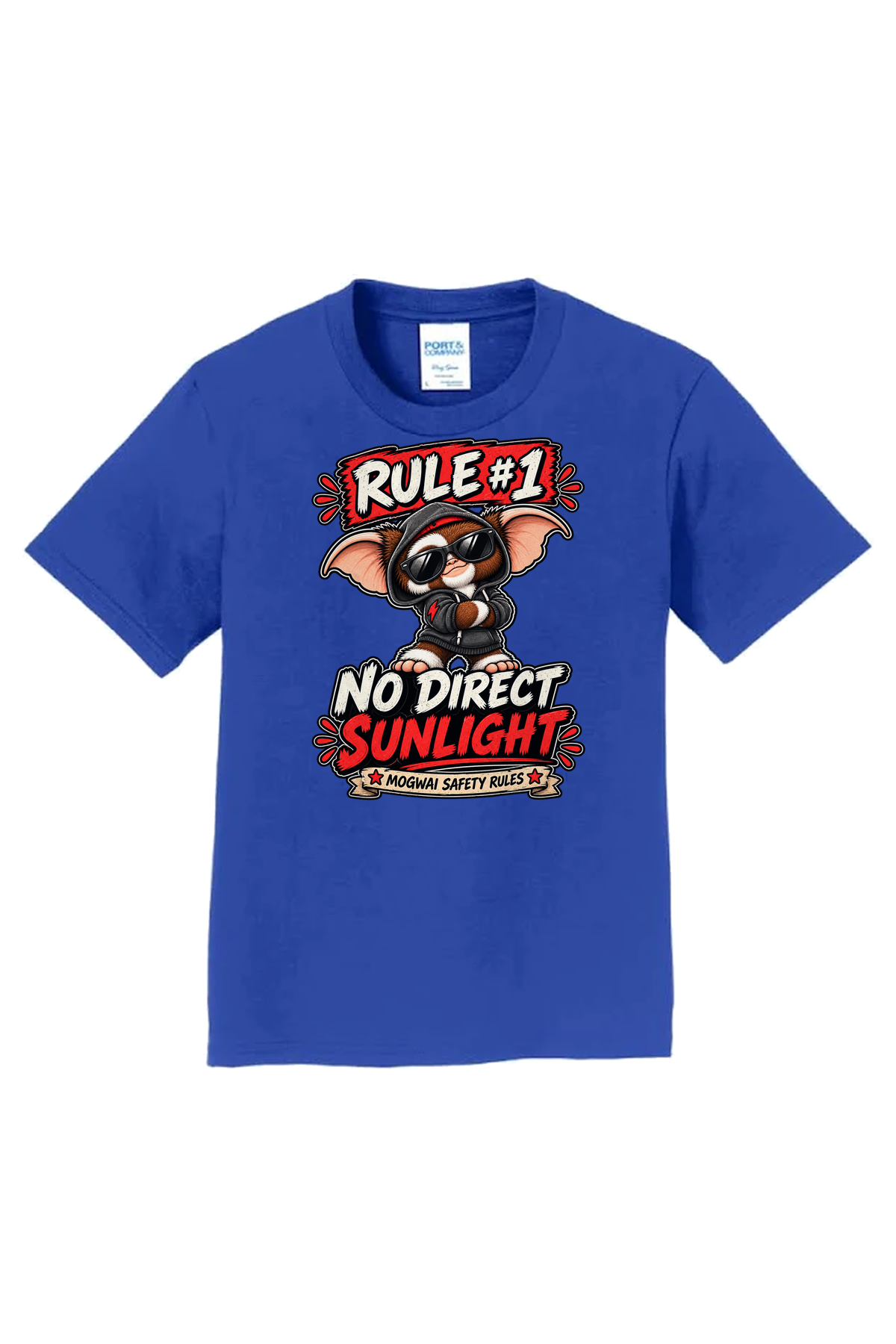 Rule 1 No Direct Sunlight T-Shirt - royal blue