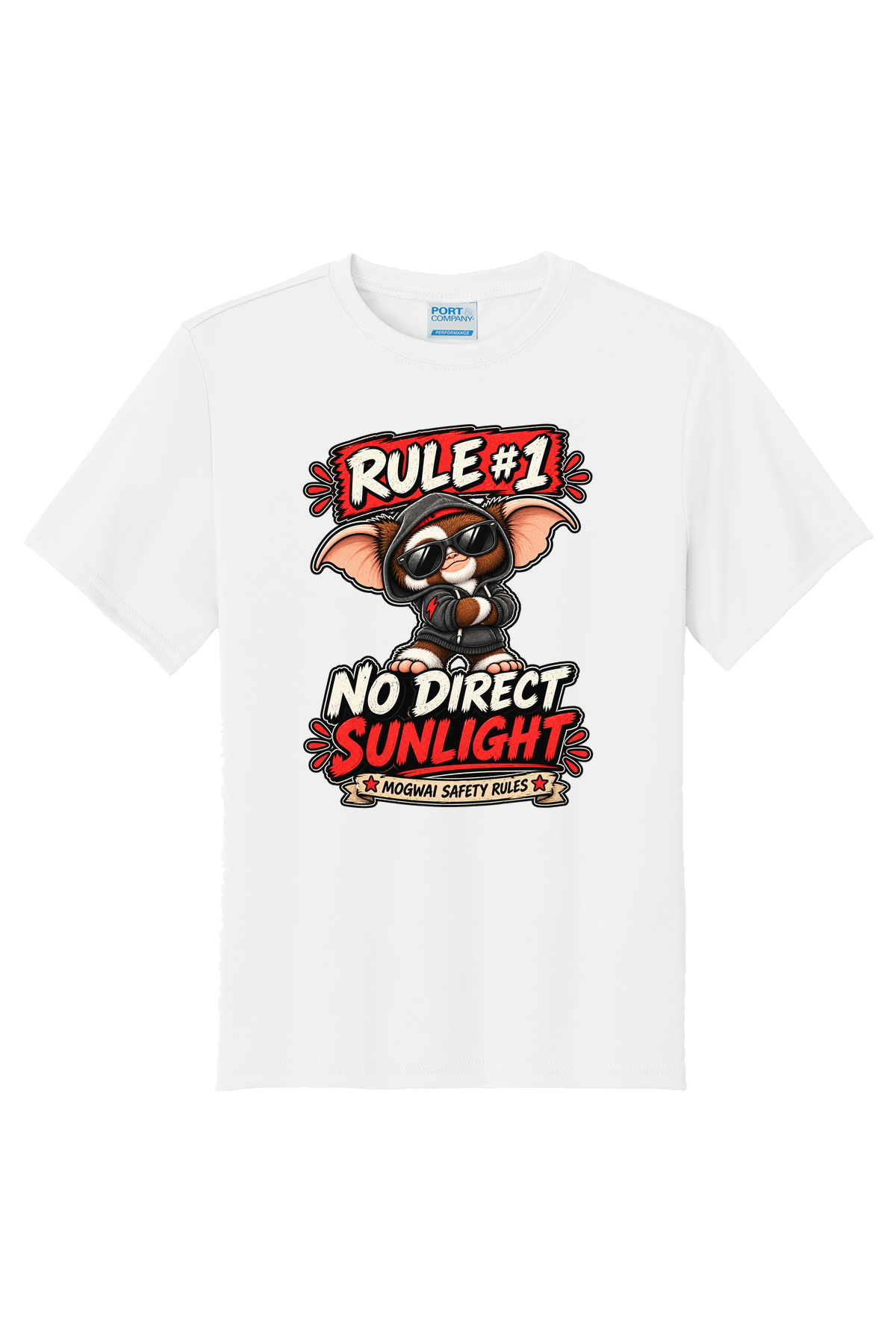 Rule 1 No Direct Sunlight T-Shirt - white