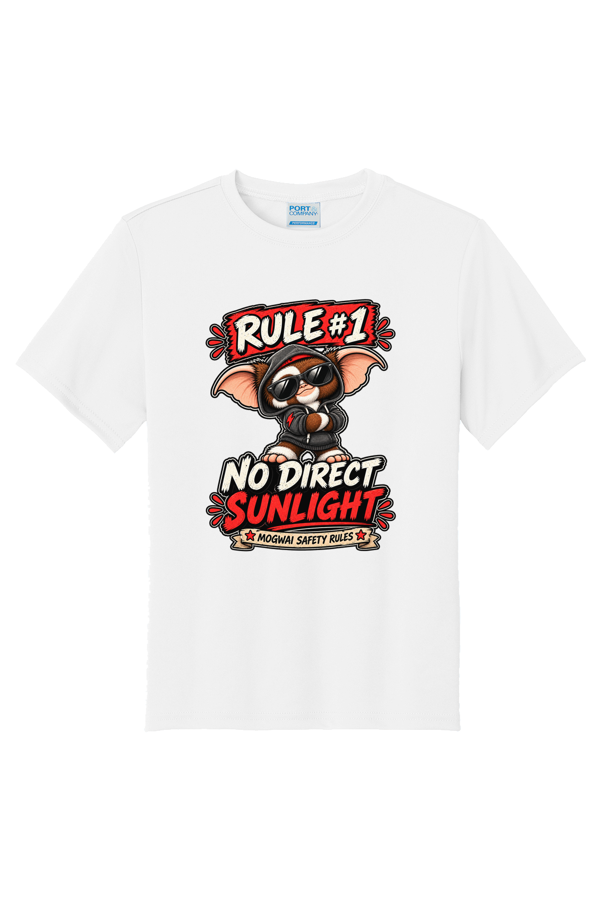 Rule 1 No Direct Sunlight T-Shirt - white
