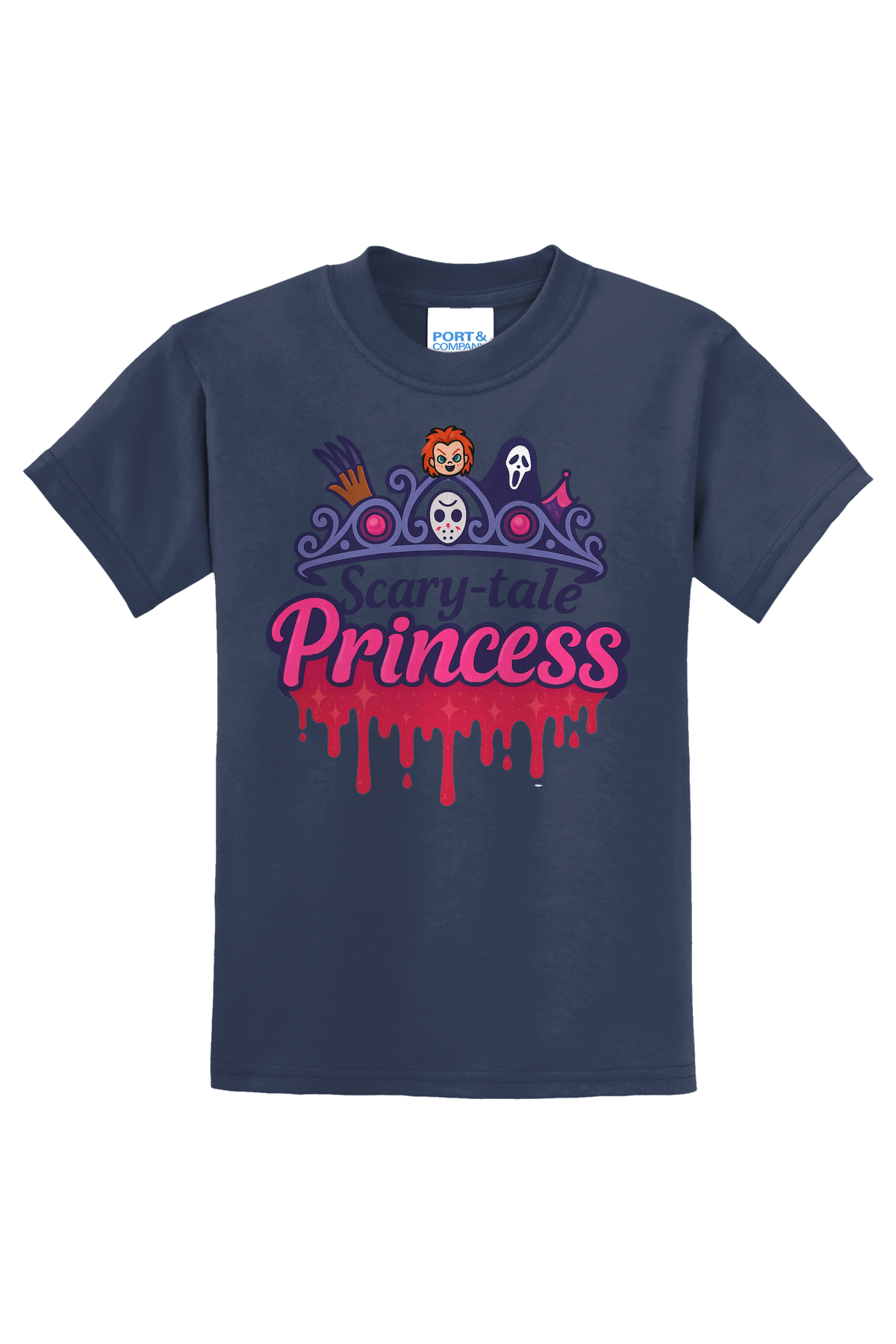 Scarytale Princess T-Shirt - navy blue